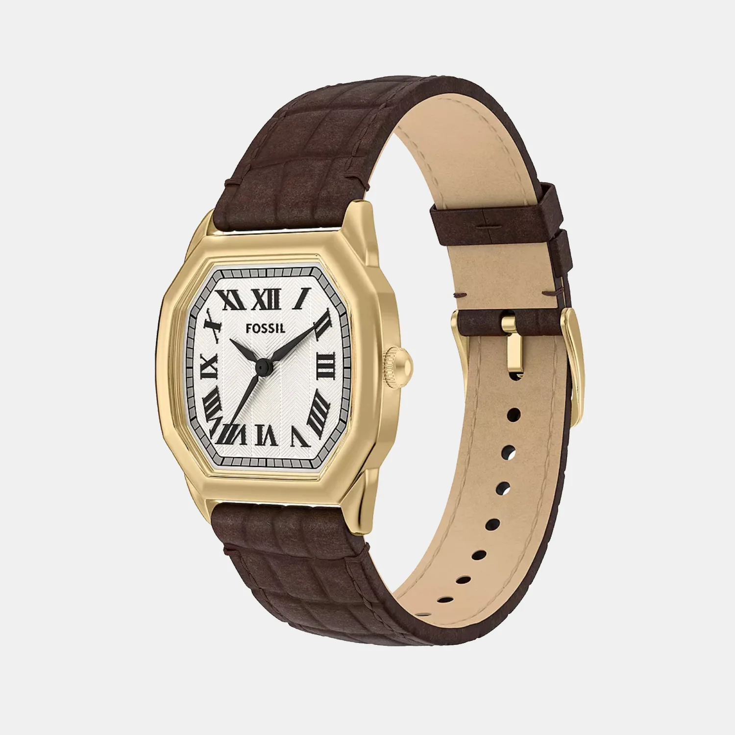 Harlow Women Quartz Cream Dial Analog Leather Watch ES5426 - Image 4