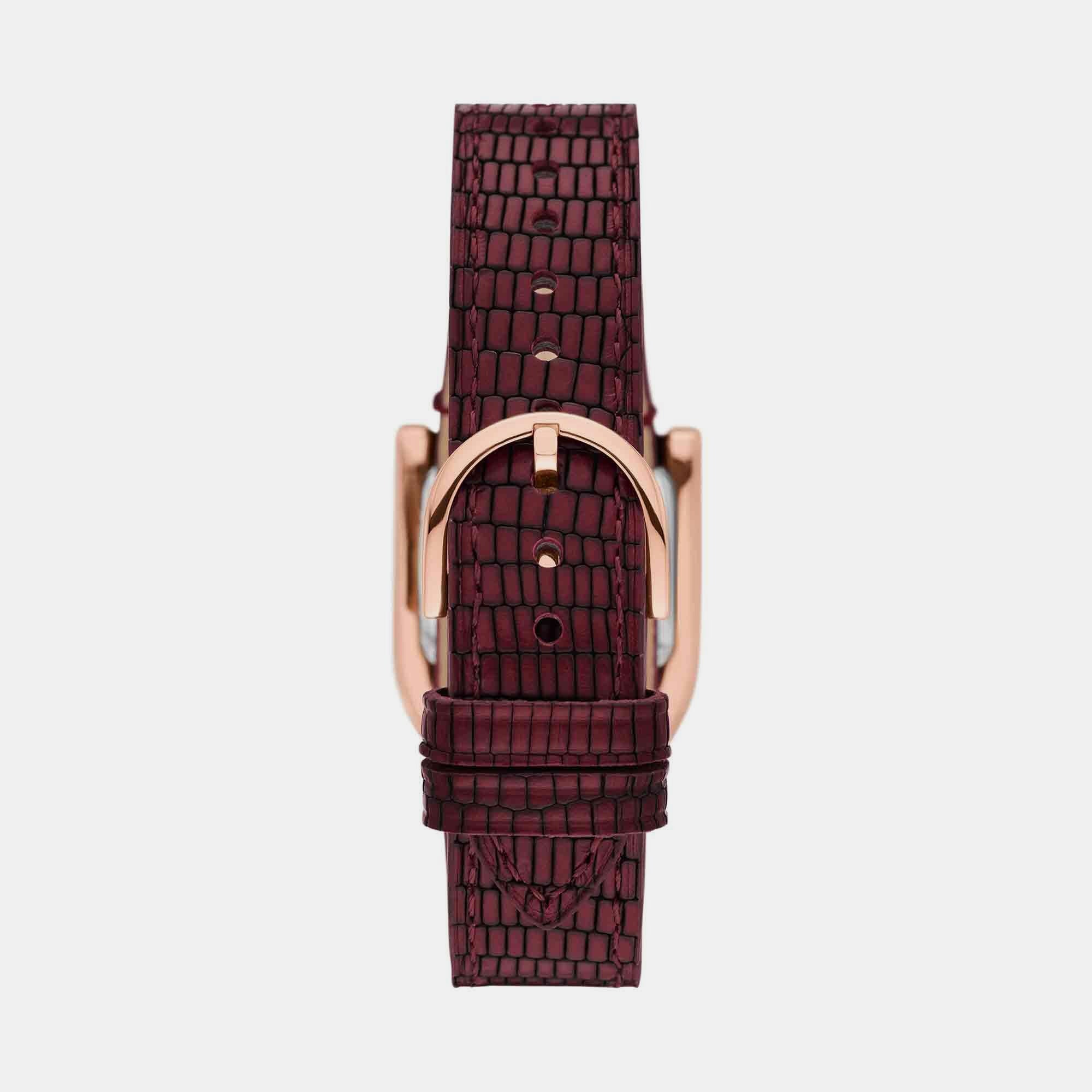Harwell Women Quartz Rose Gold Dial Analog Leather Watch ES5301 - Image 2