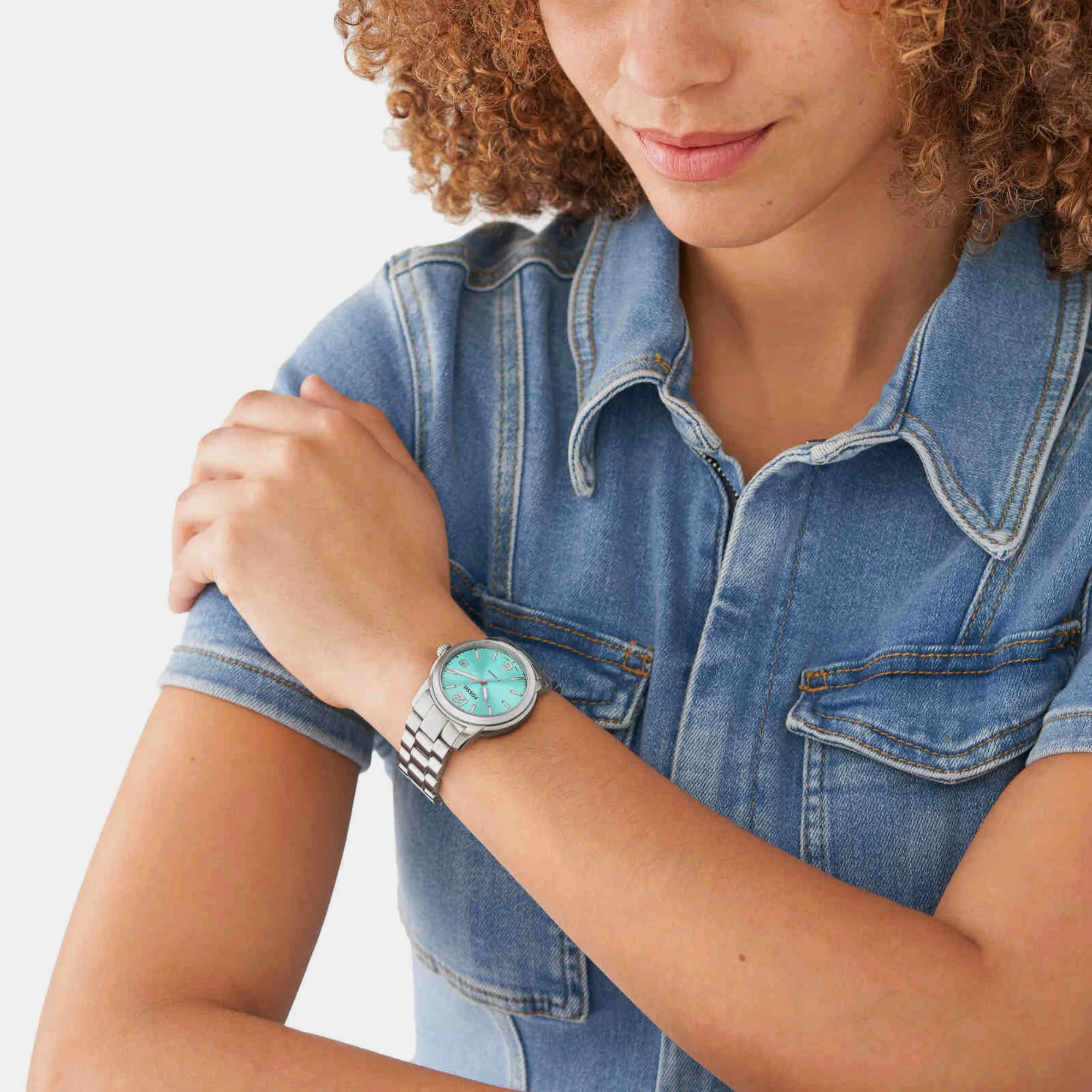 Heritage Women Automatic Blue Dial Analog Stainless Steel Watch ME3245 - Image 3