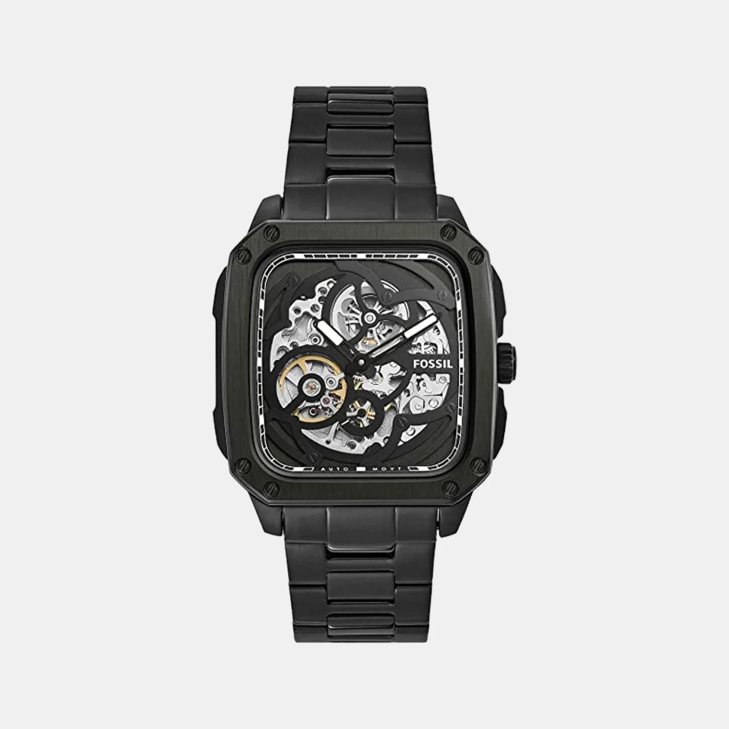 Inscription Men Automatic Black Dial Analog Stainless Steel Watch ME3203