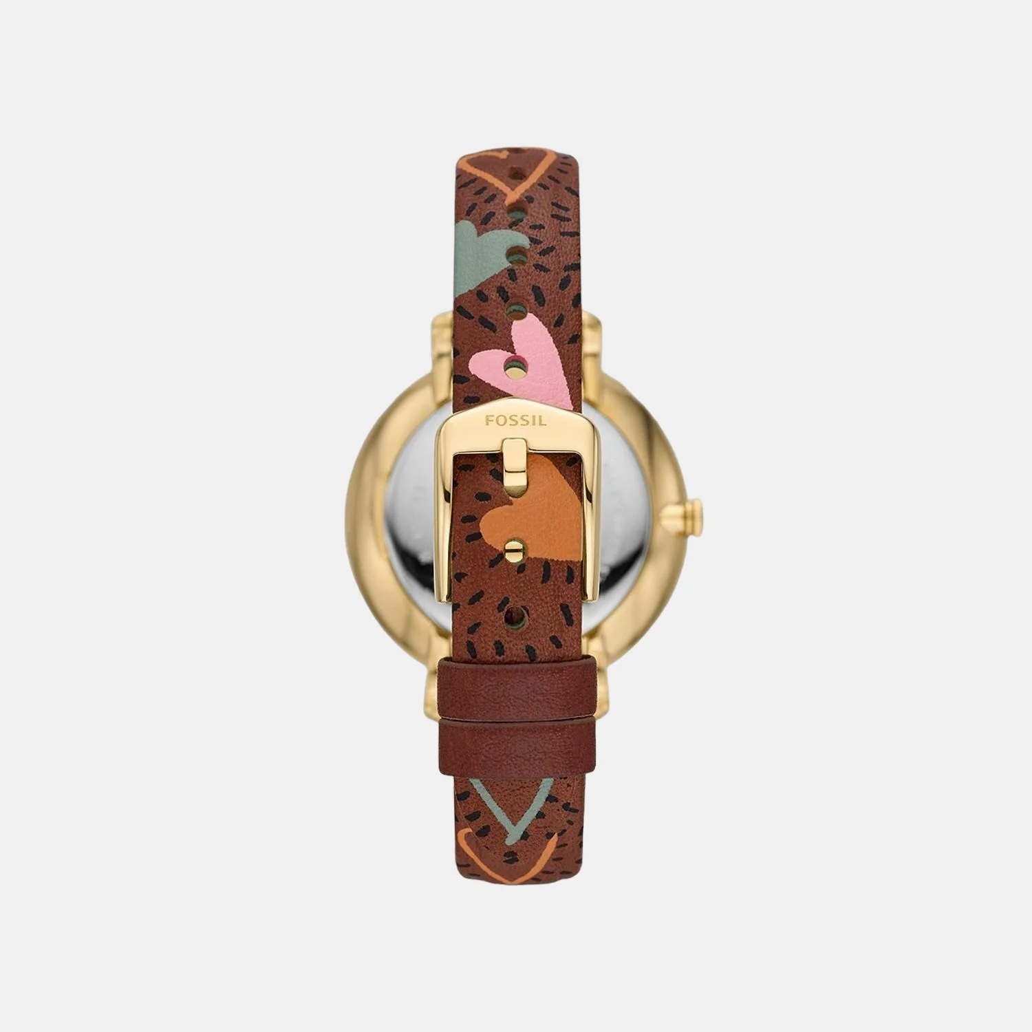 Jacqueline Women Quartz Gold Dial Analog Leather Watch ES5169 - Image 3