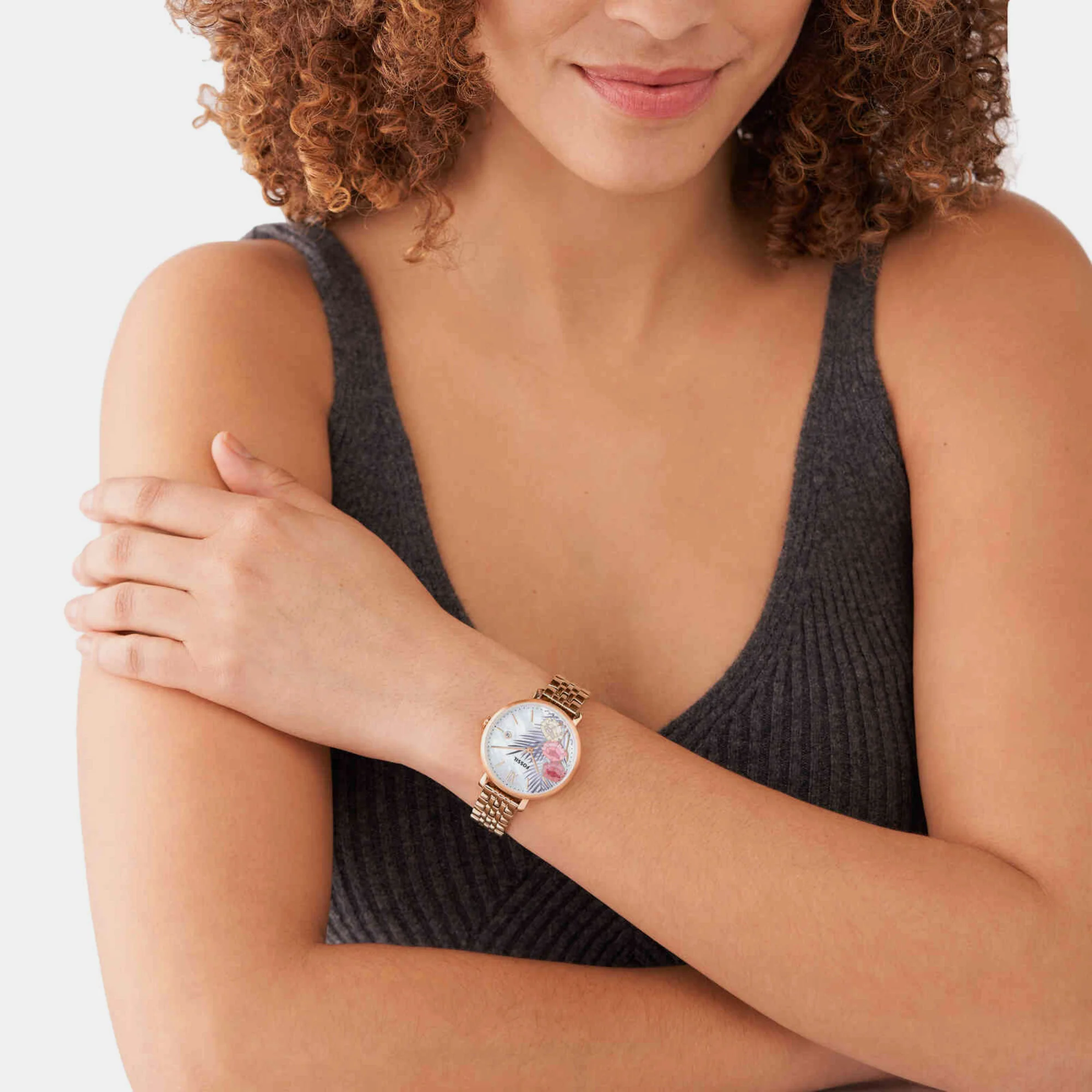Jacqueline Women Quartz Mother Of Pearl Dial Analog Stainless Steel Watch ES5275 - Image 3