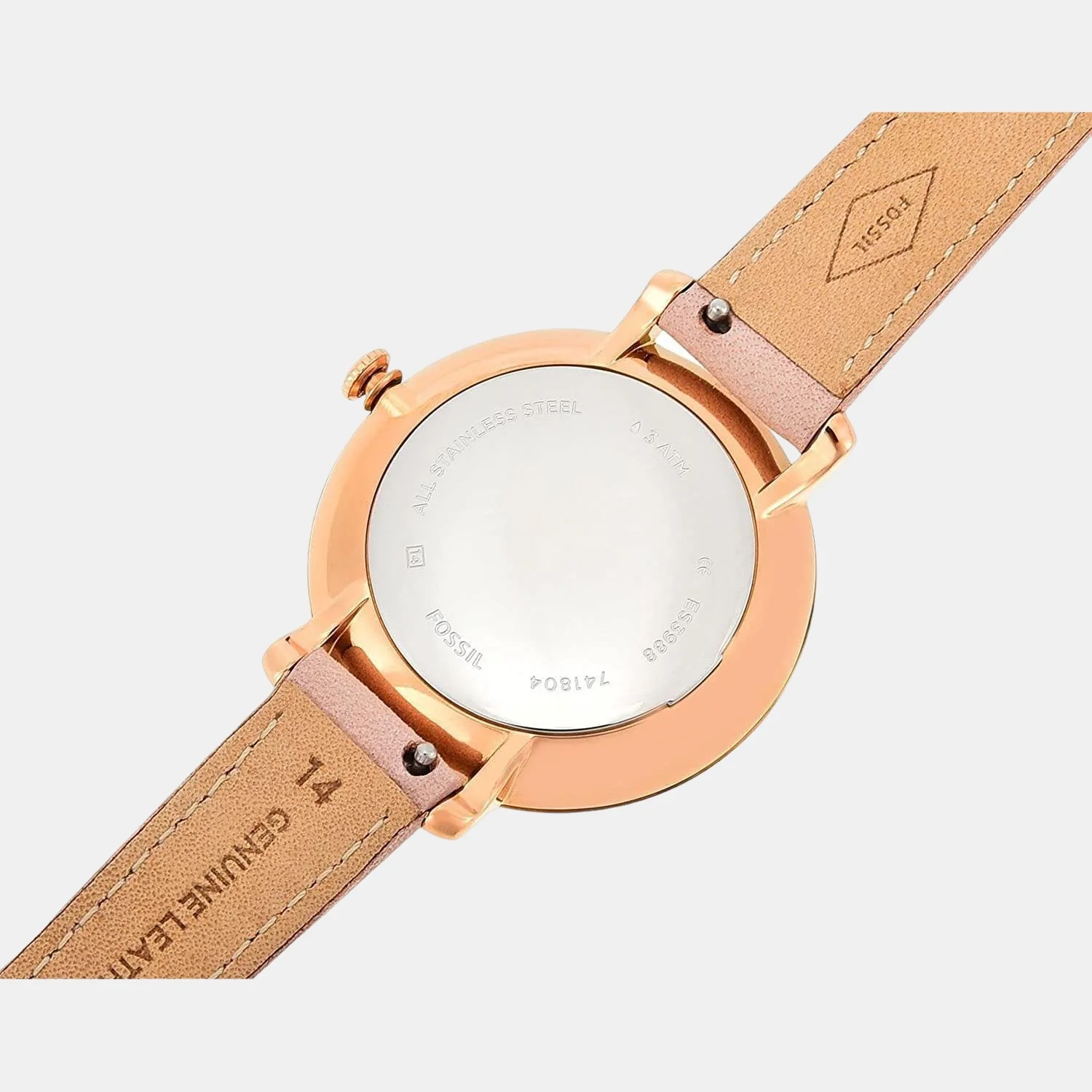 Jacqueline Women Quartz White Dial Analog Leather Watch ES3988 - Image 3