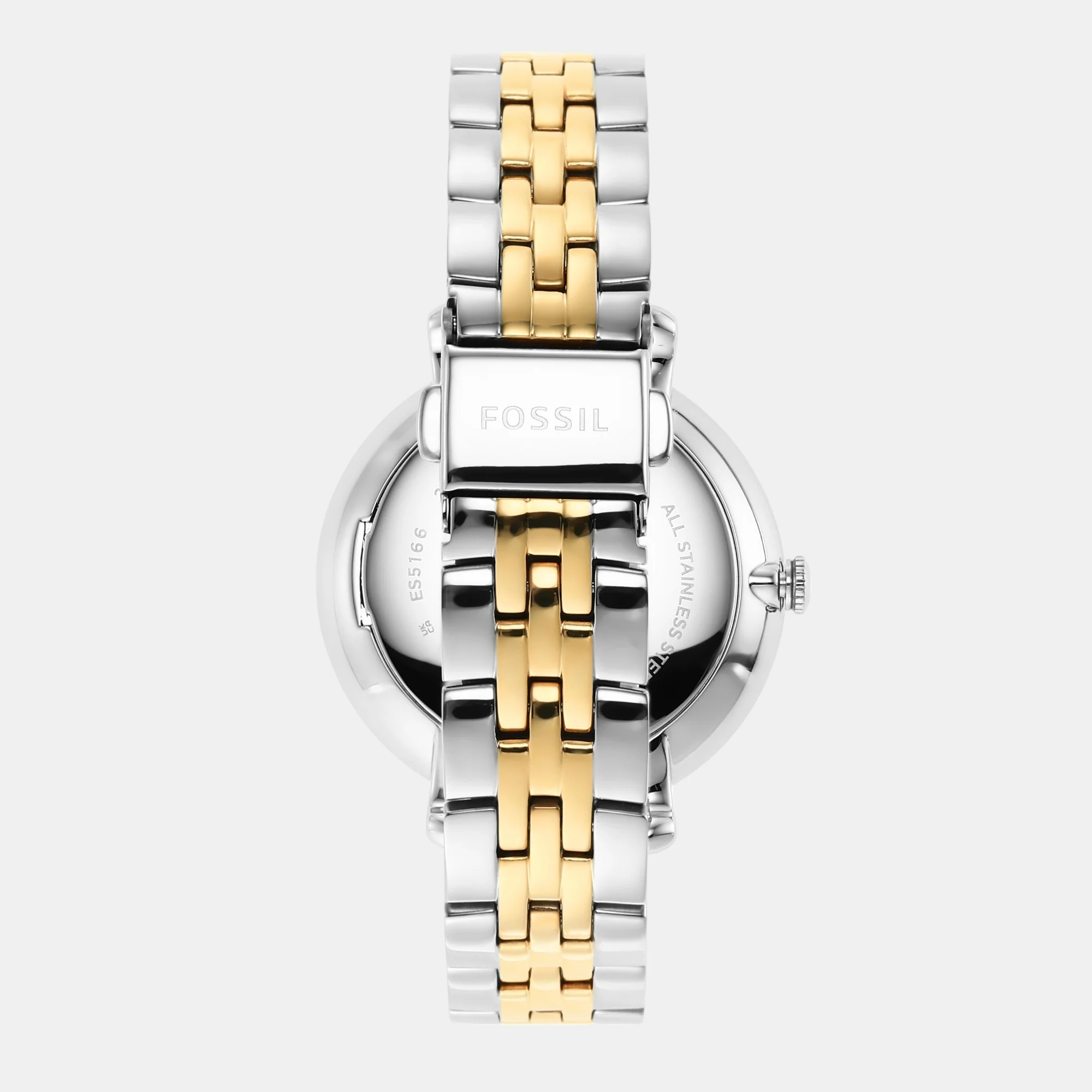 Jacqueline Women Quartz White Mother Of Pearl Dial Multi-Function Stainless Steel Watch ES5166 - Image 6