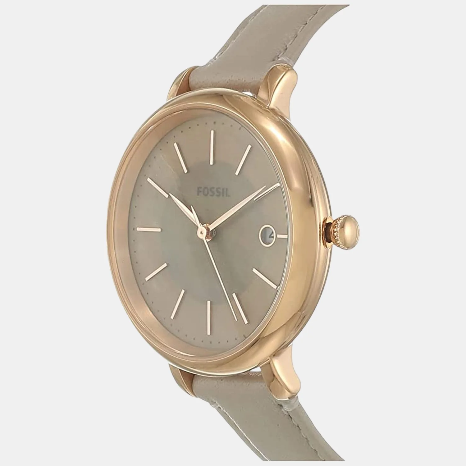 Jacqueline Women Solar Grey Dial Analog Leather Watch ES5091 - Image 5