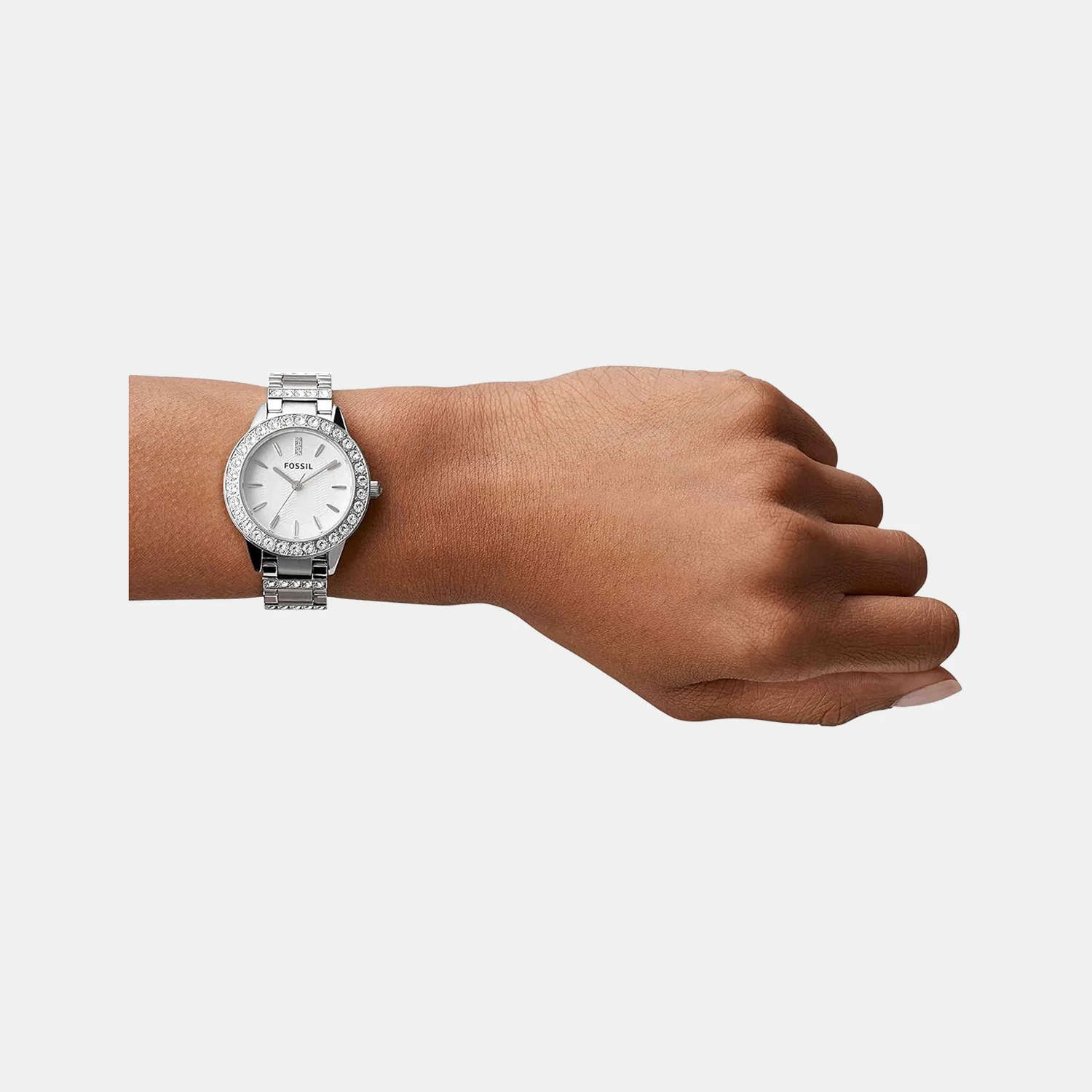 Jesse Women Quartz Silver Dial Analog Stainless Steel Watch ES2362 - Image 3