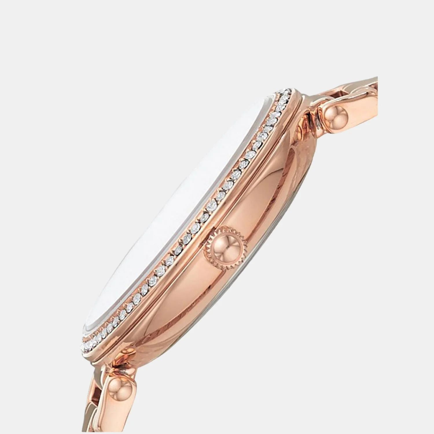 Kinsey Women Quartz Rose Gold Dial Analog Stainless Steel Watch ES4447 - Image 3