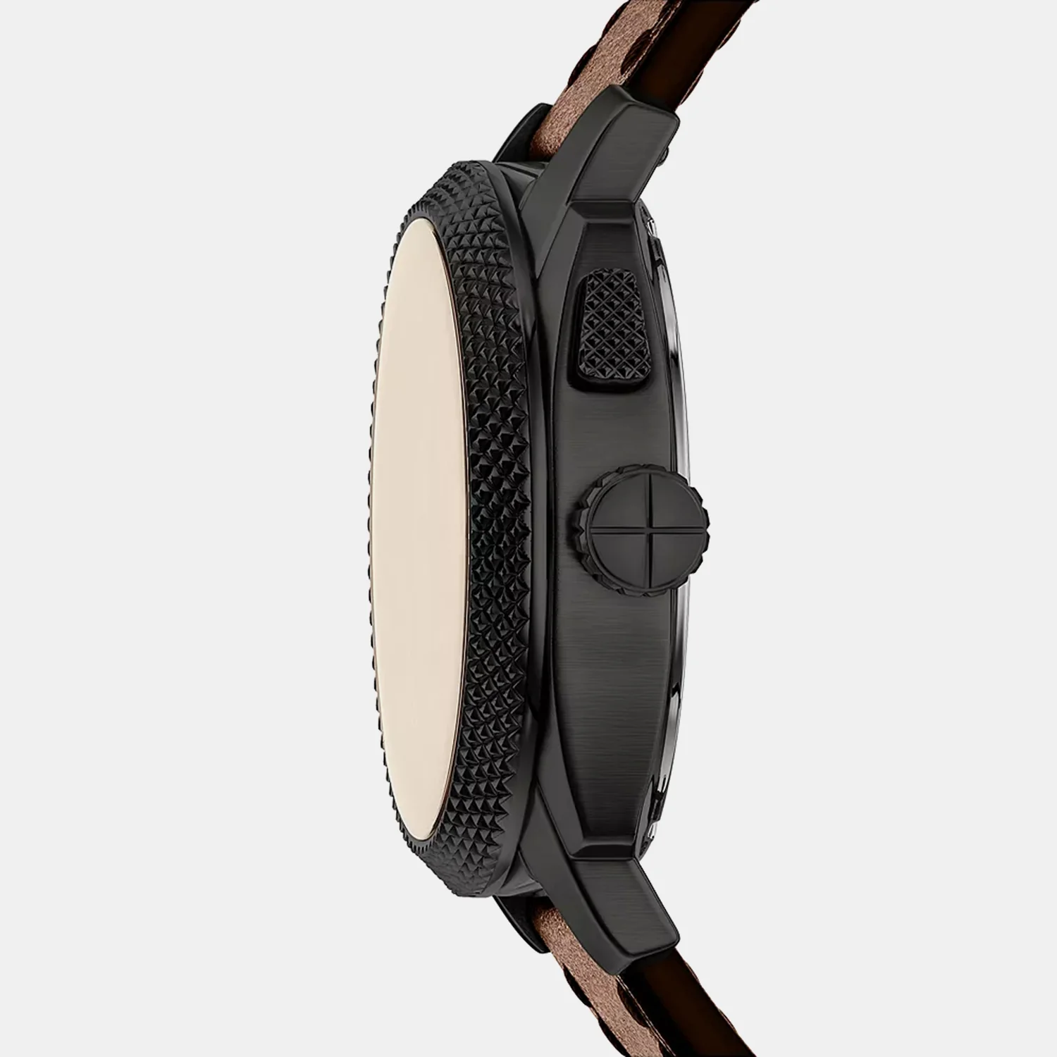 Machine Big Tic Men Quartz Dual Tone Dial Analog-digital Leather Watch FS6165 - Image 2