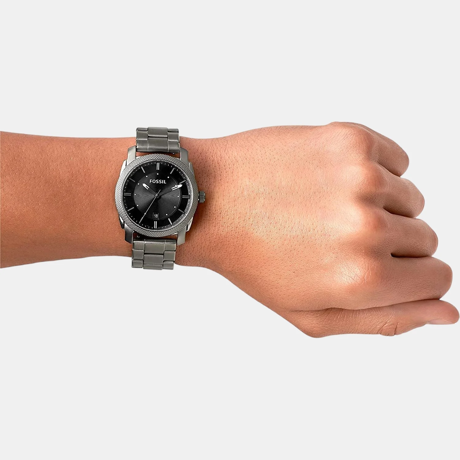 Machine Men Quartz Black Dial Analog Stainless Steel Watch FS4774 - Image 6