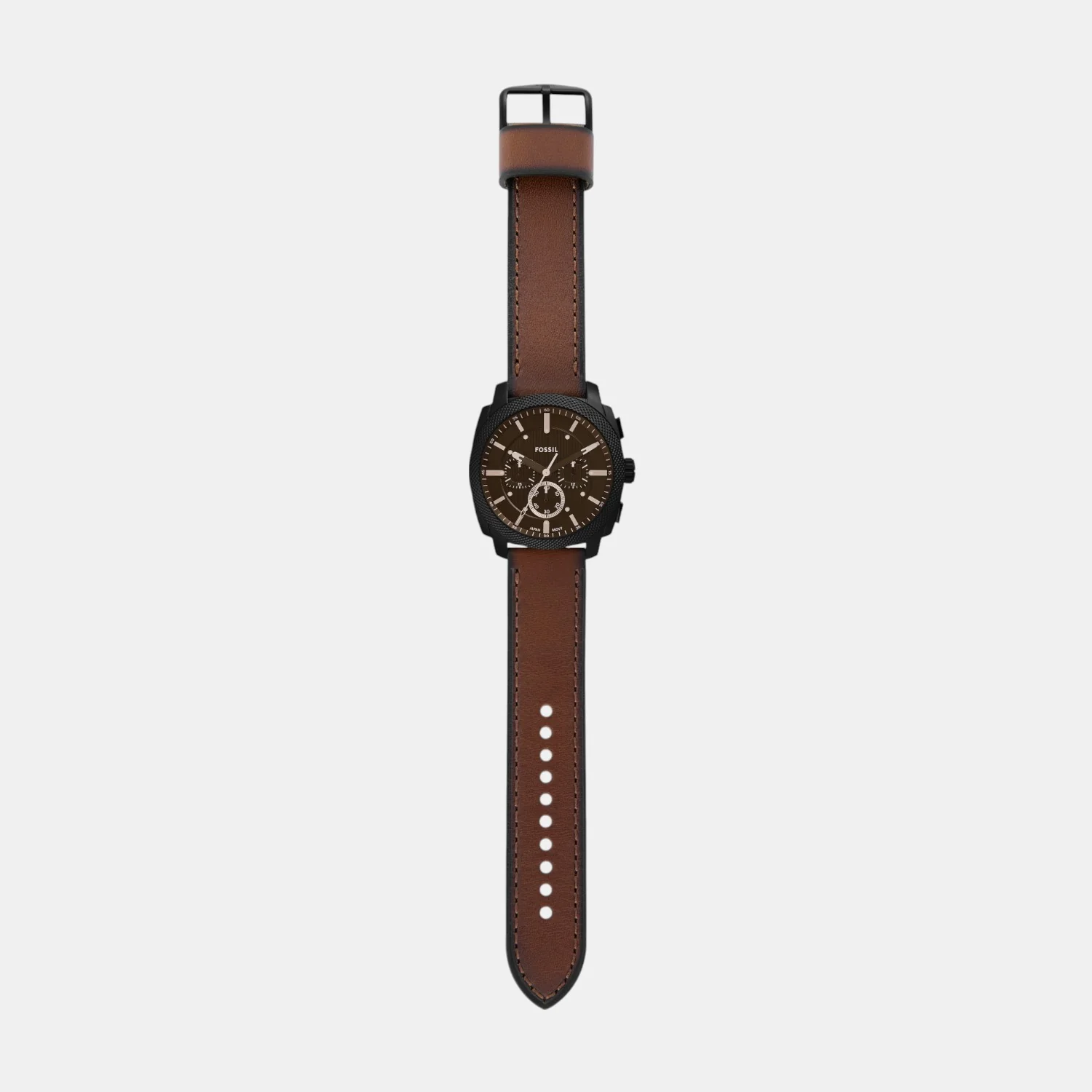 Machine Men Quartz Black Dial Chronograph Leather Watch FS6102SET - Image 8