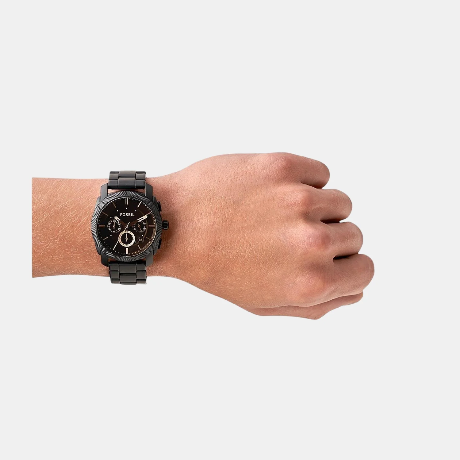 Machine Men Quartz Black Dial Chronograph Stainless Steel Watch FS4682 - Image 4