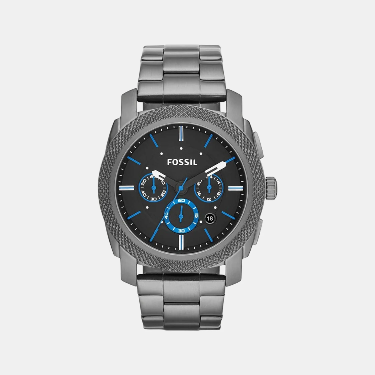 Machine Men Quartz Black Dial Chronograph Stainless Steel Watch FS4931