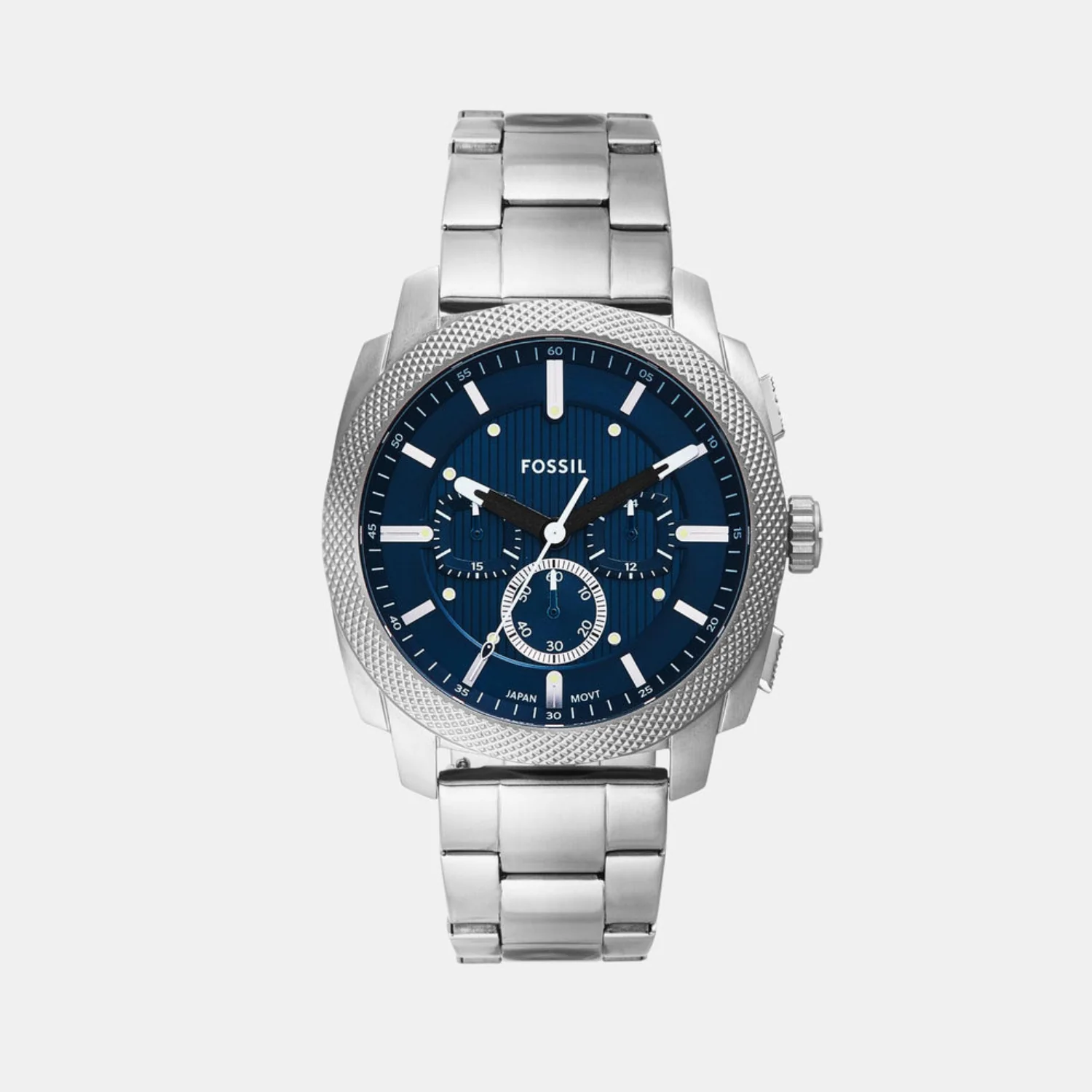 Machine Men Quartz Blue Dial Chronograph Stainless Steel Watch FS6096 - Image 2