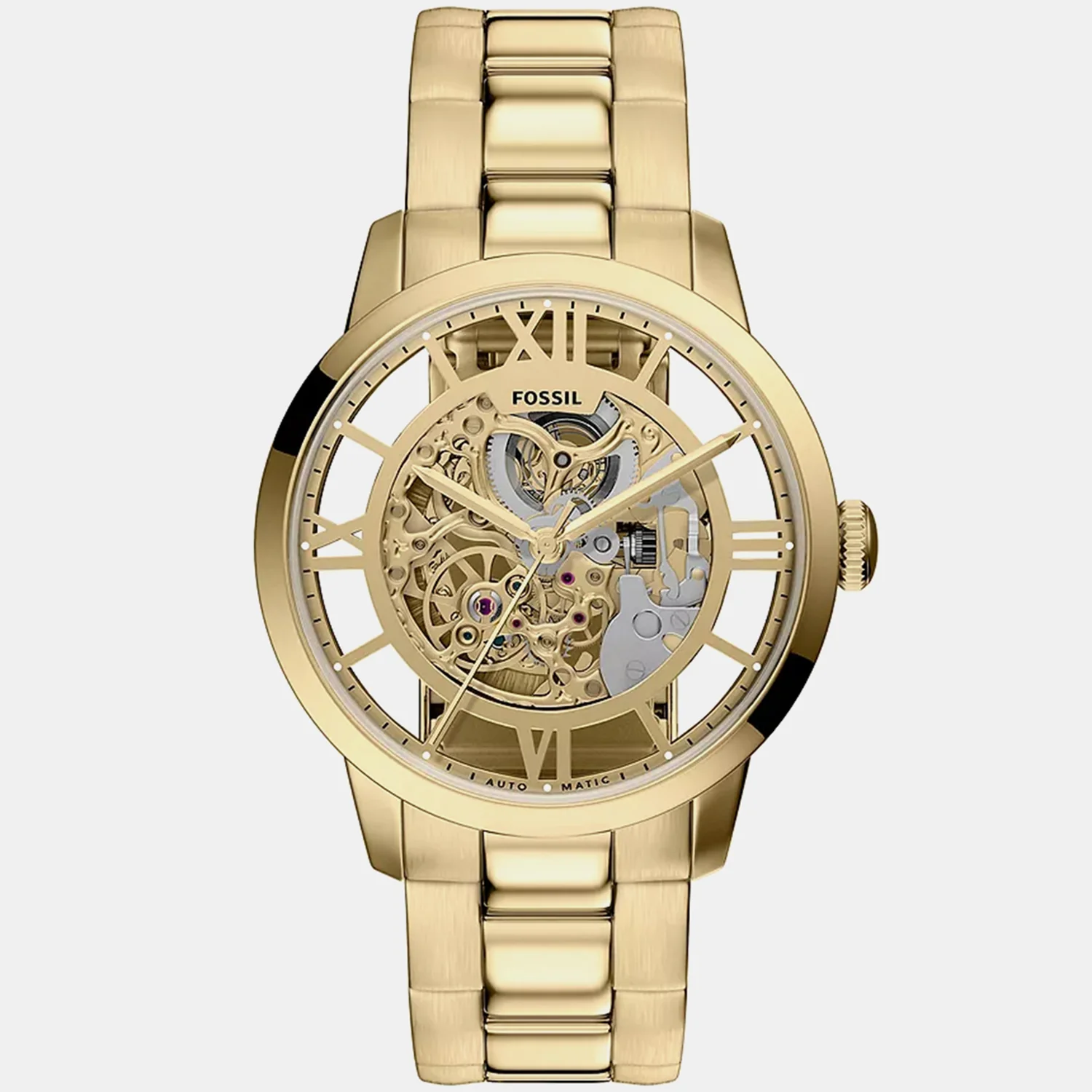 Men Automatic Gold Dial Analog Stainless Steel Watch ME3280 - Image 2