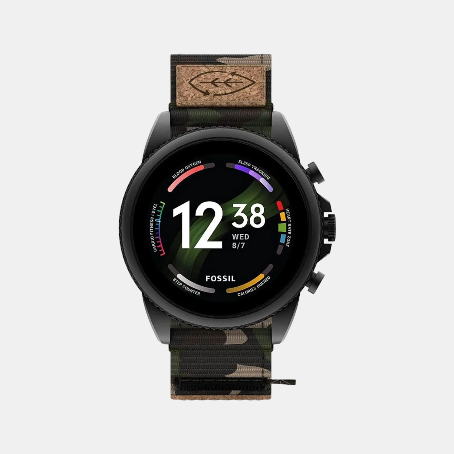 Men Processor Black Dial Digital Fabric Watch FTW4063