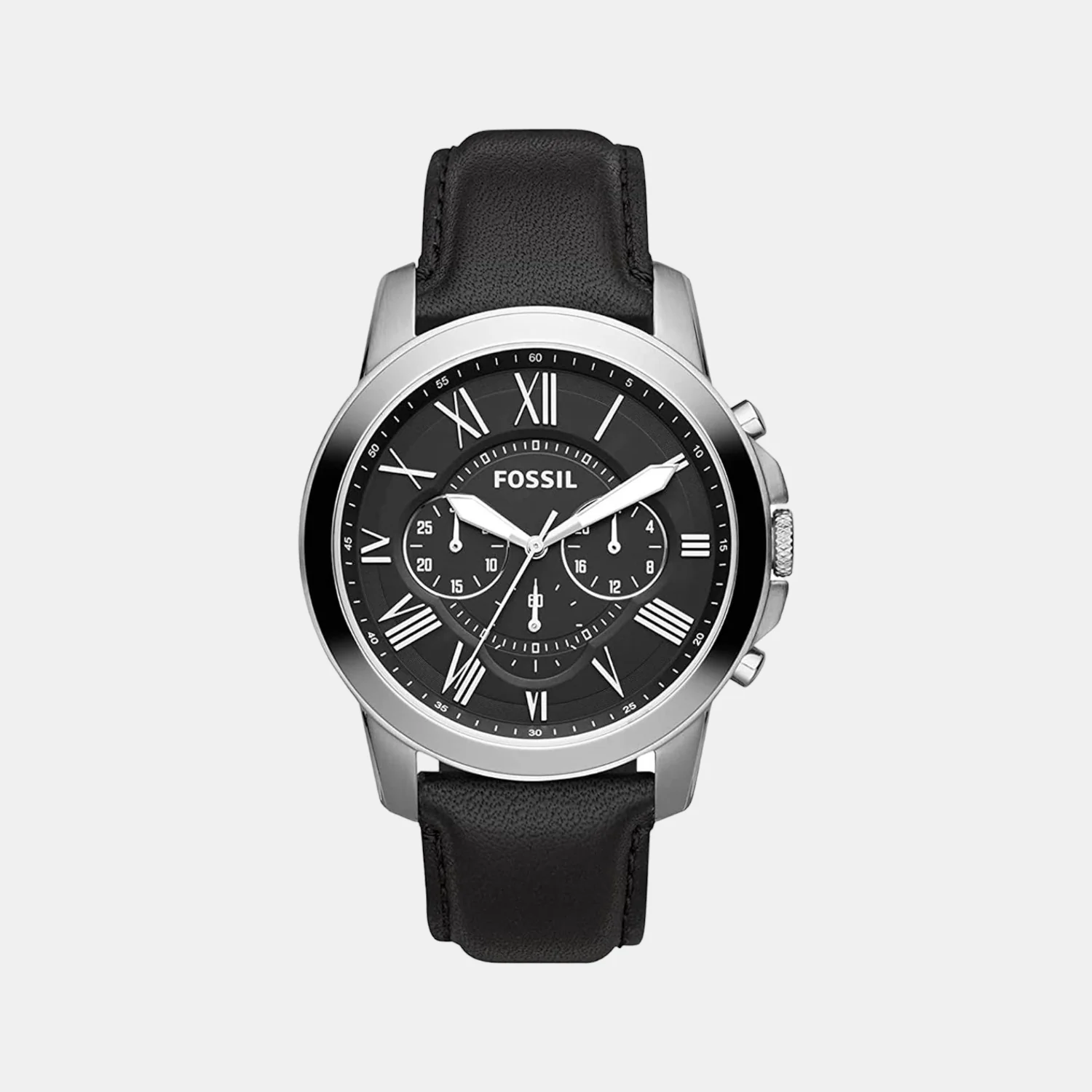 Men Quartz Black Dial Chronograph Leather Watch FS4812IE