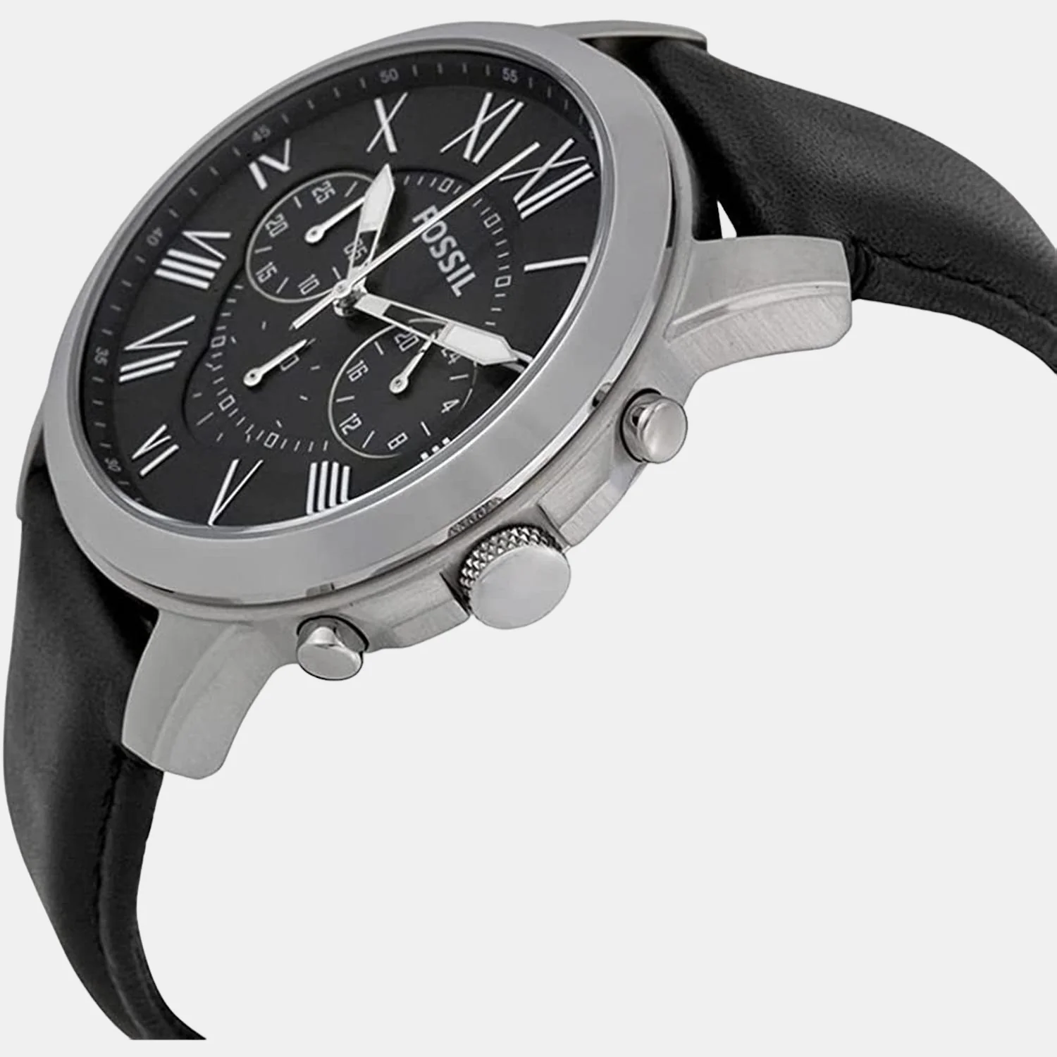 Men Quartz Black Dial Chronograph Leather Watch FS4812IE - Image 4