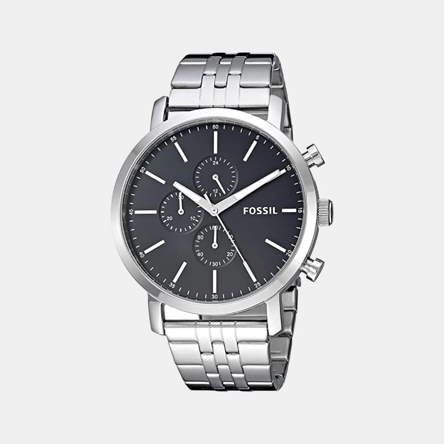 Men Quartz Black Dial Chronograph Stainless Steel Watch BQ2328IE