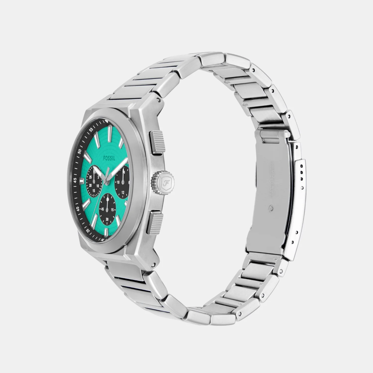 Men Quartz Blue Dial Chronograph Stainless Steel Watch FS6117 - Image 4
