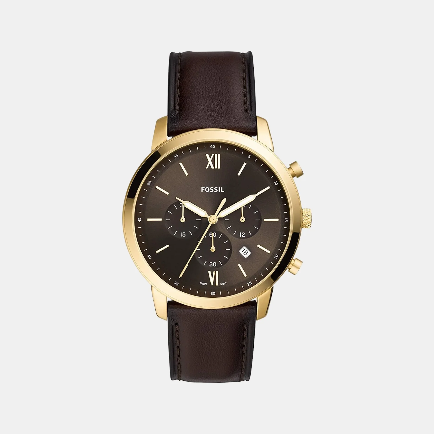 Neutra Men Quartz Black Dial Chronograph Leather Watch FS5763