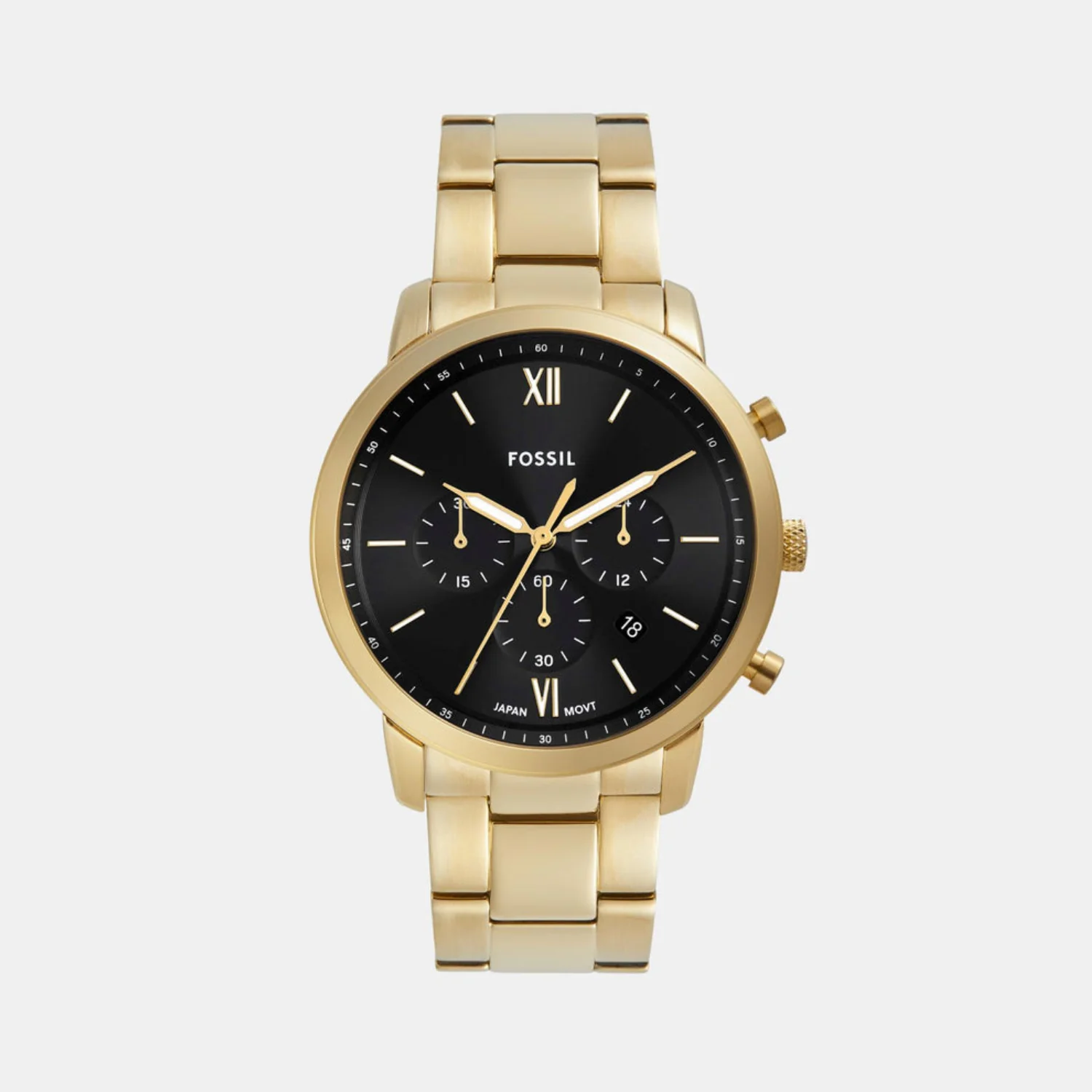 Neutra Men Quartz Black Dial Chronograph Stainless Steel Watch FS6093 - Image 2