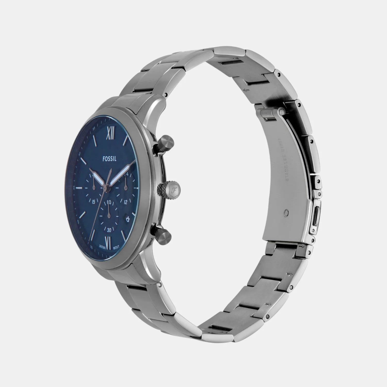 Neutra Men Quartz Blue Dial Chronograph Stainless Steel Watch FS6111 - Image 5