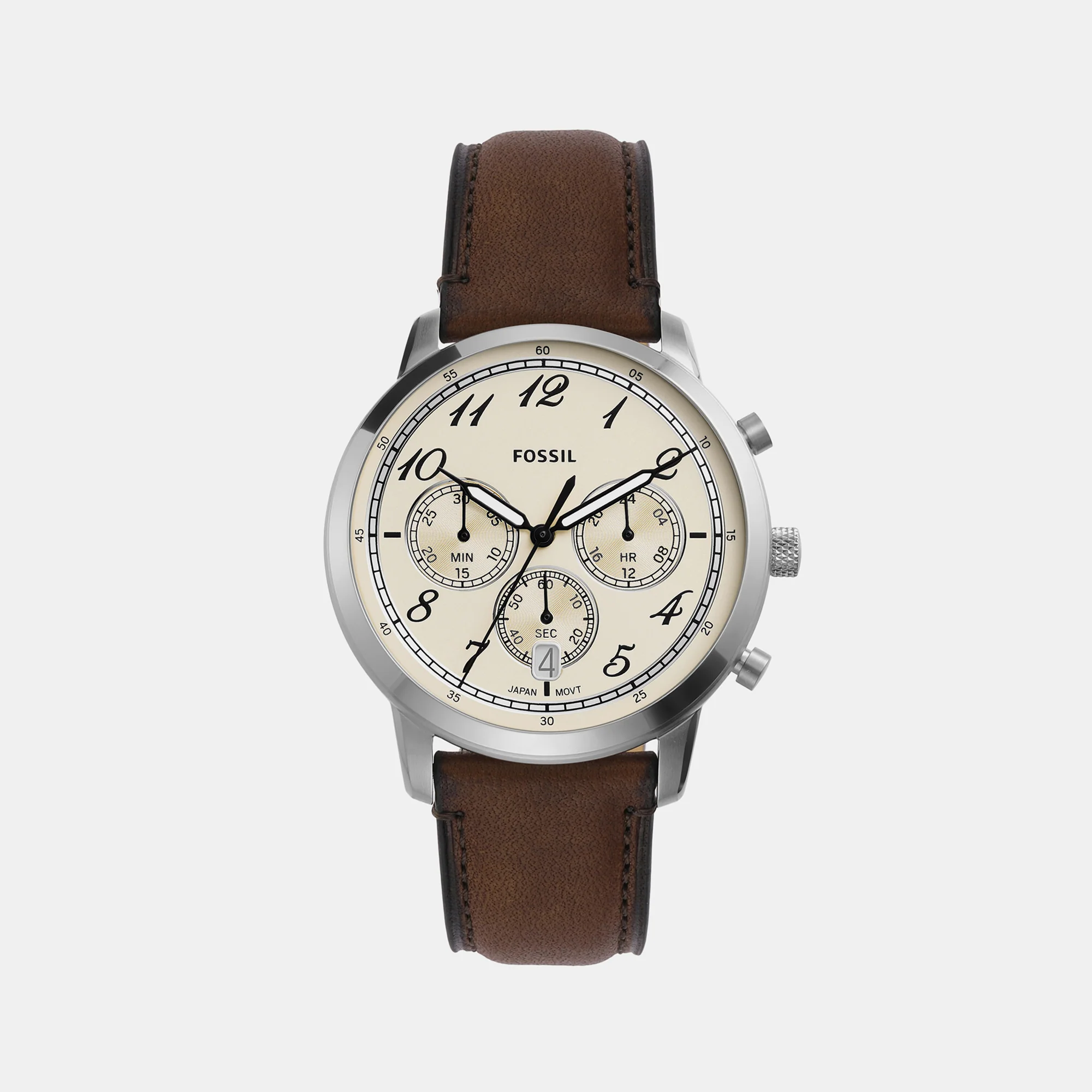 Neutra Men Quartz Cream Dial Chronograph Leather Watch FS6022