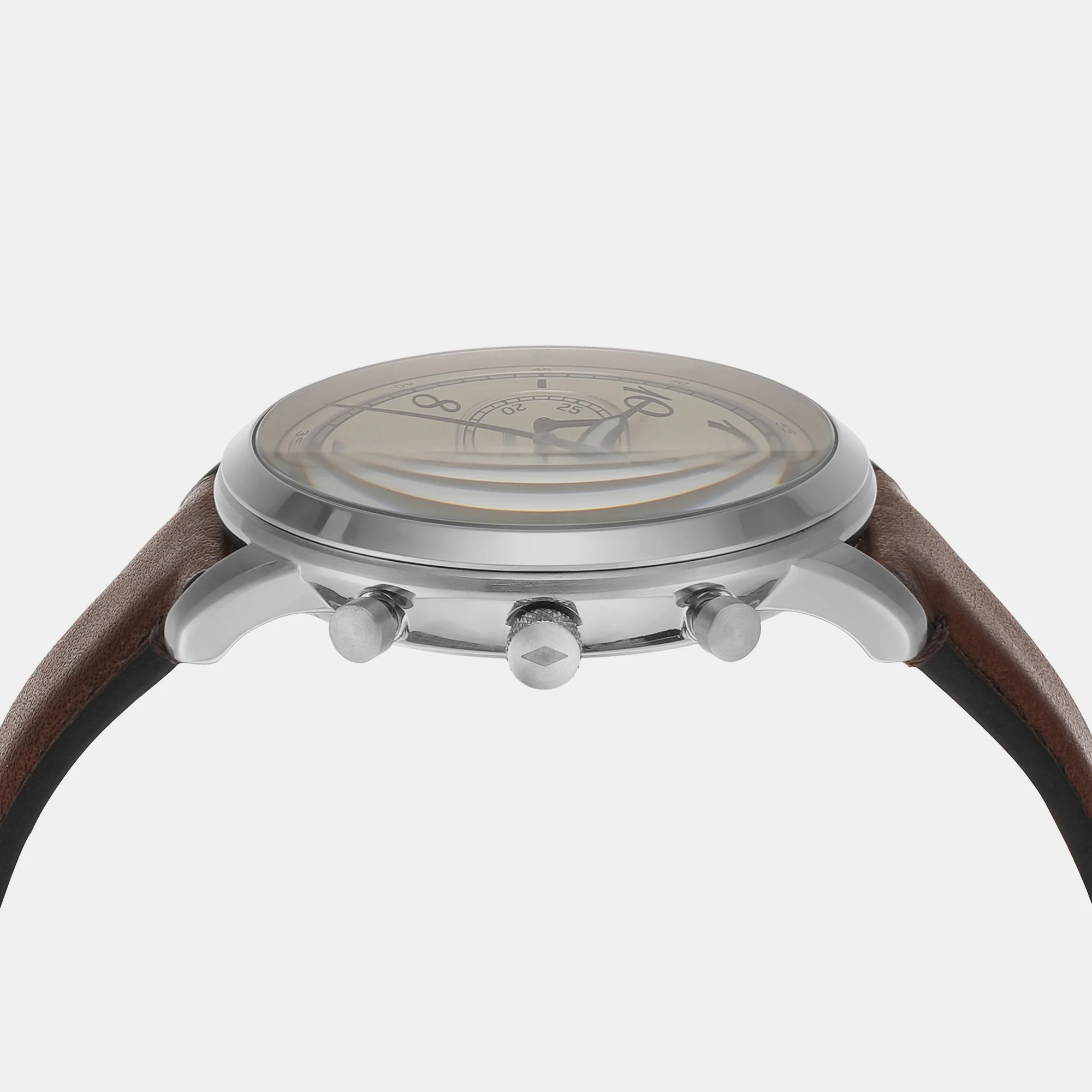 Neutra Men Quartz Cream Dial Chronograph Leather Watch FS6022 - Image 4