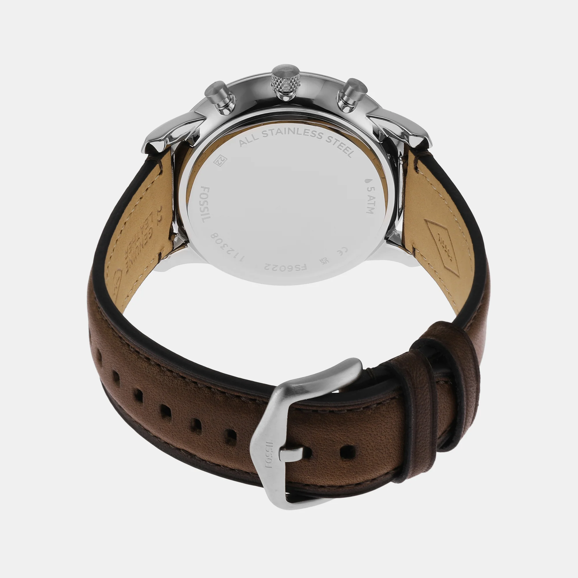 Neutra Men Quartz Cream Dial Chronograph Leather Watch FS6022 - Image 5