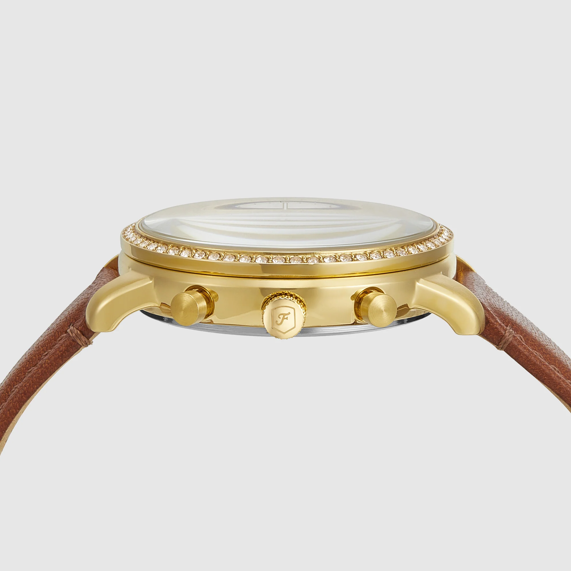 Neutra Women Quartz Mother Of Pearl Dial Chronograph Leather Watch ES5278 - Image 2