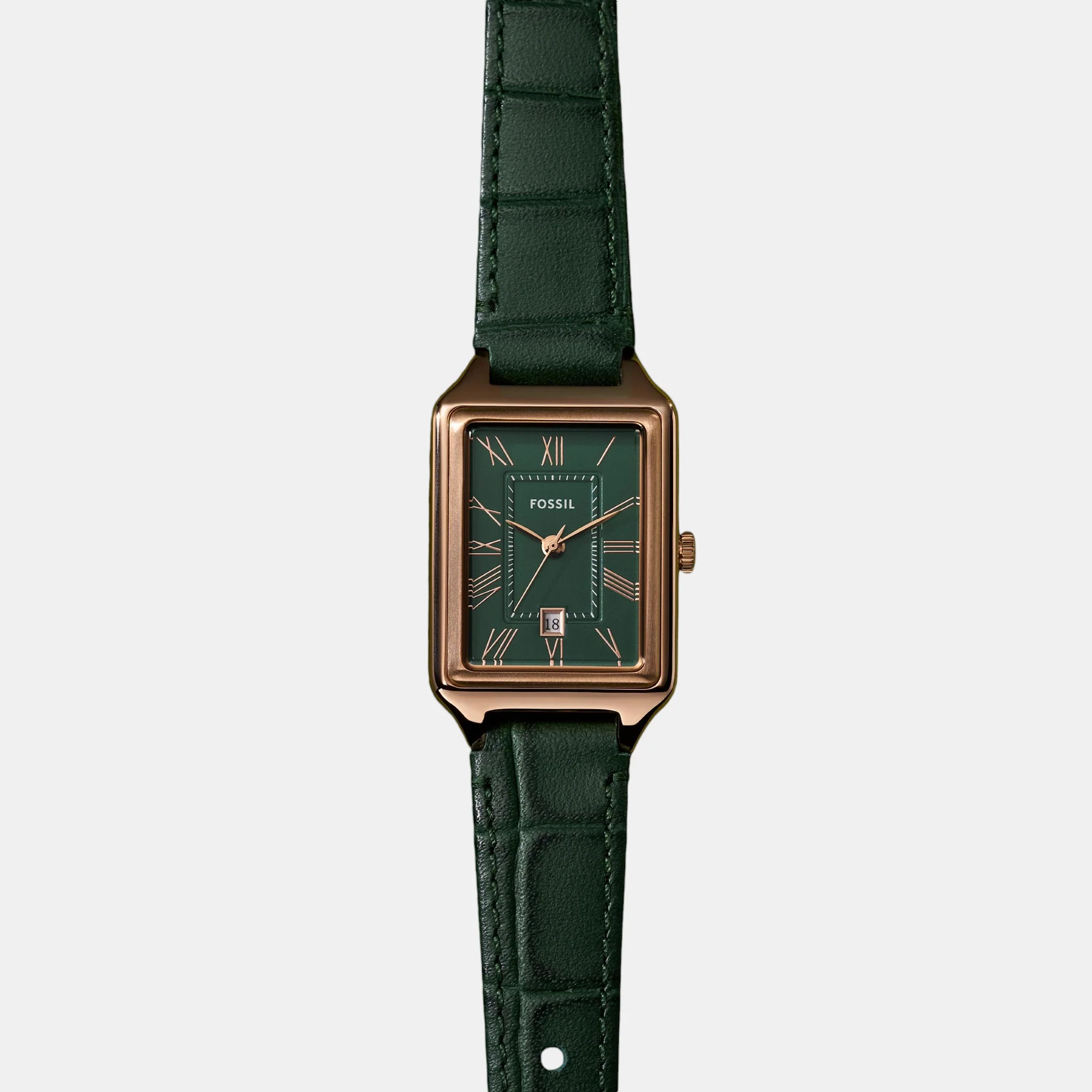 Raquel Women Quartz Green Dial Analog Leather Watch ES5366 - Image 8