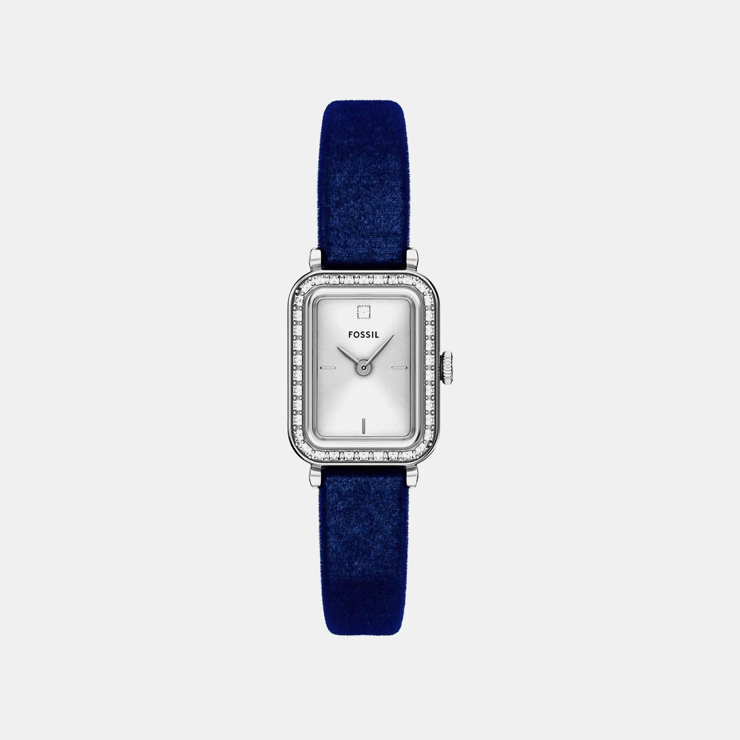 Raquel Women Quartz Silver Dial Analog Fabric Watch ES5436