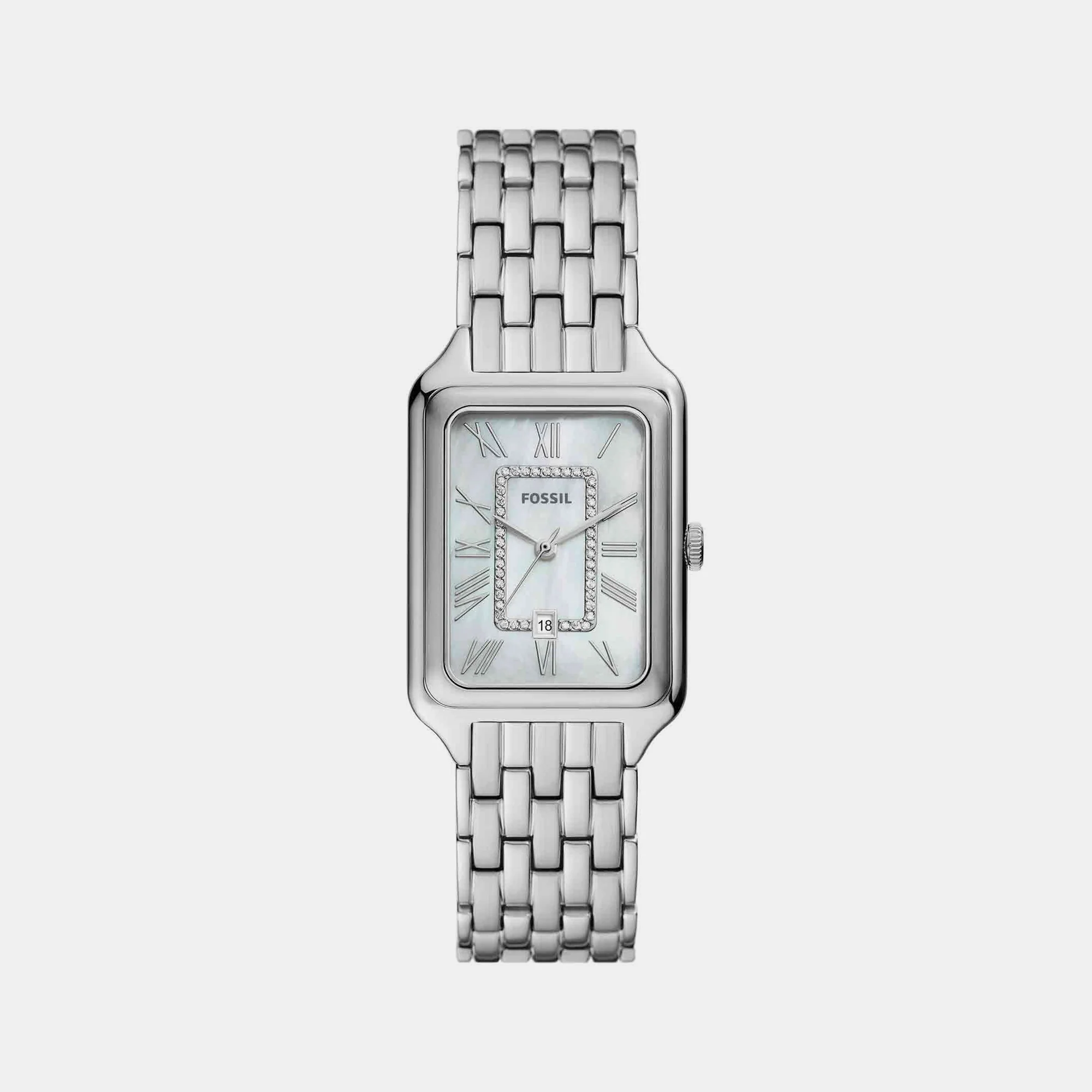 Raquel Women Quartz Silver Dial Analog Stainless Steel Watch ES5306 - Image 2