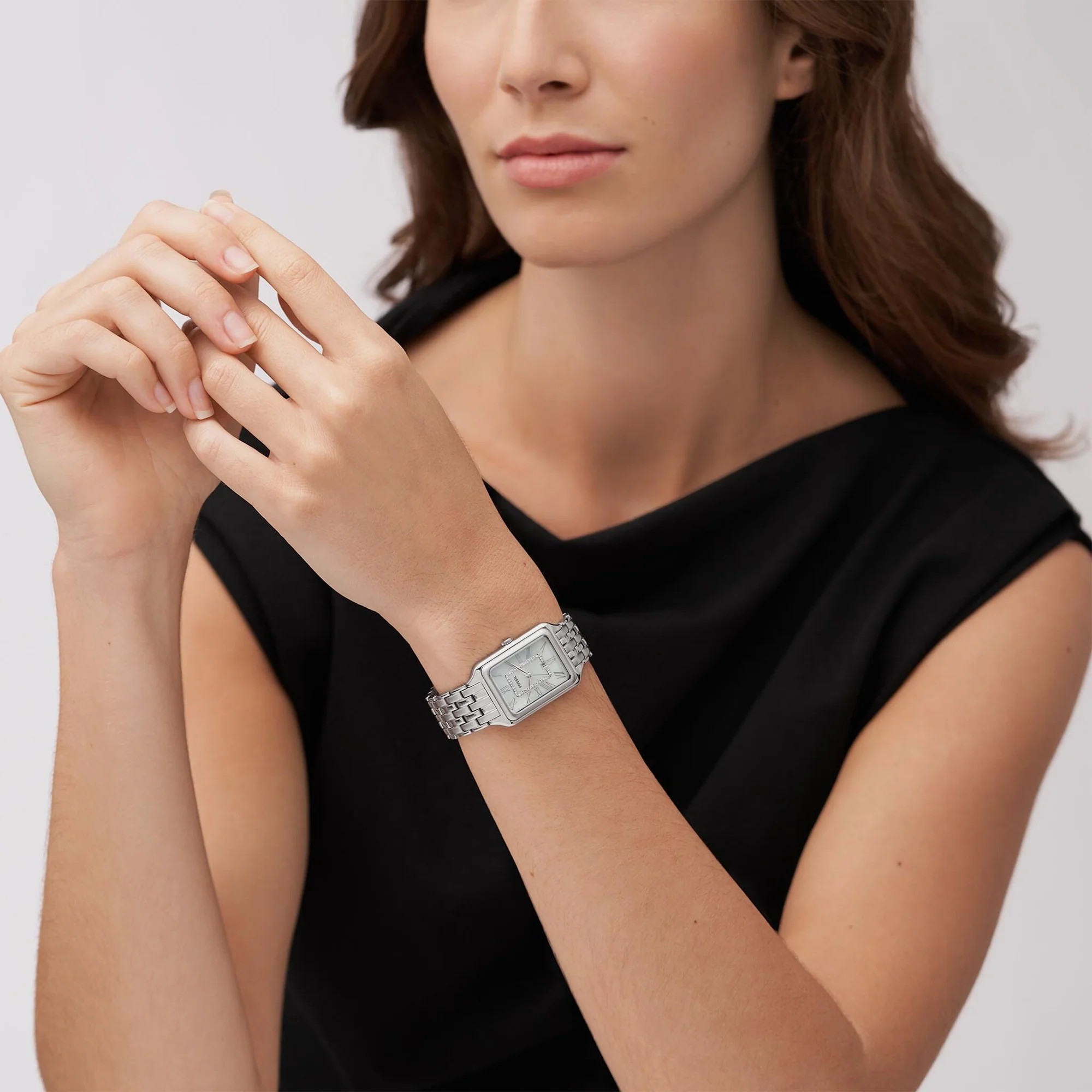 Raquel Women Quartz Silver Dial Analog Stainless Steel Watch ES5306 - Image 6