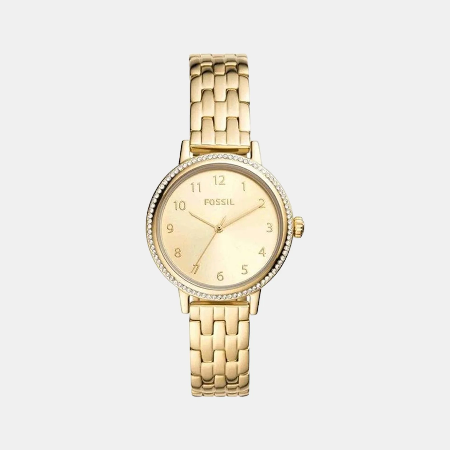 Reid Women Quartz Gold Dial Analog Stainless Steel Watch BQ3655