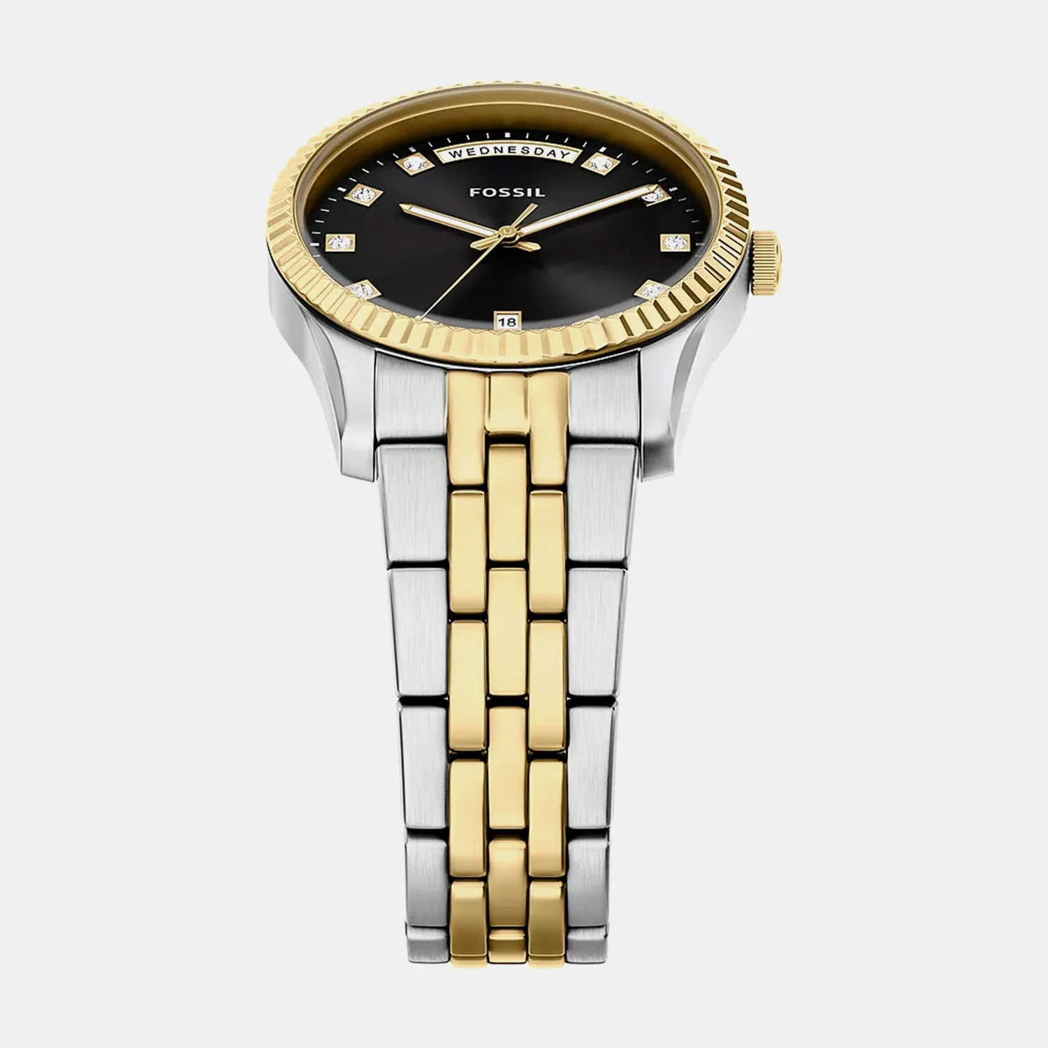Scarlette Women Quartz Black Dial Analog Stainless Steel Watch ES5458 - Image 4