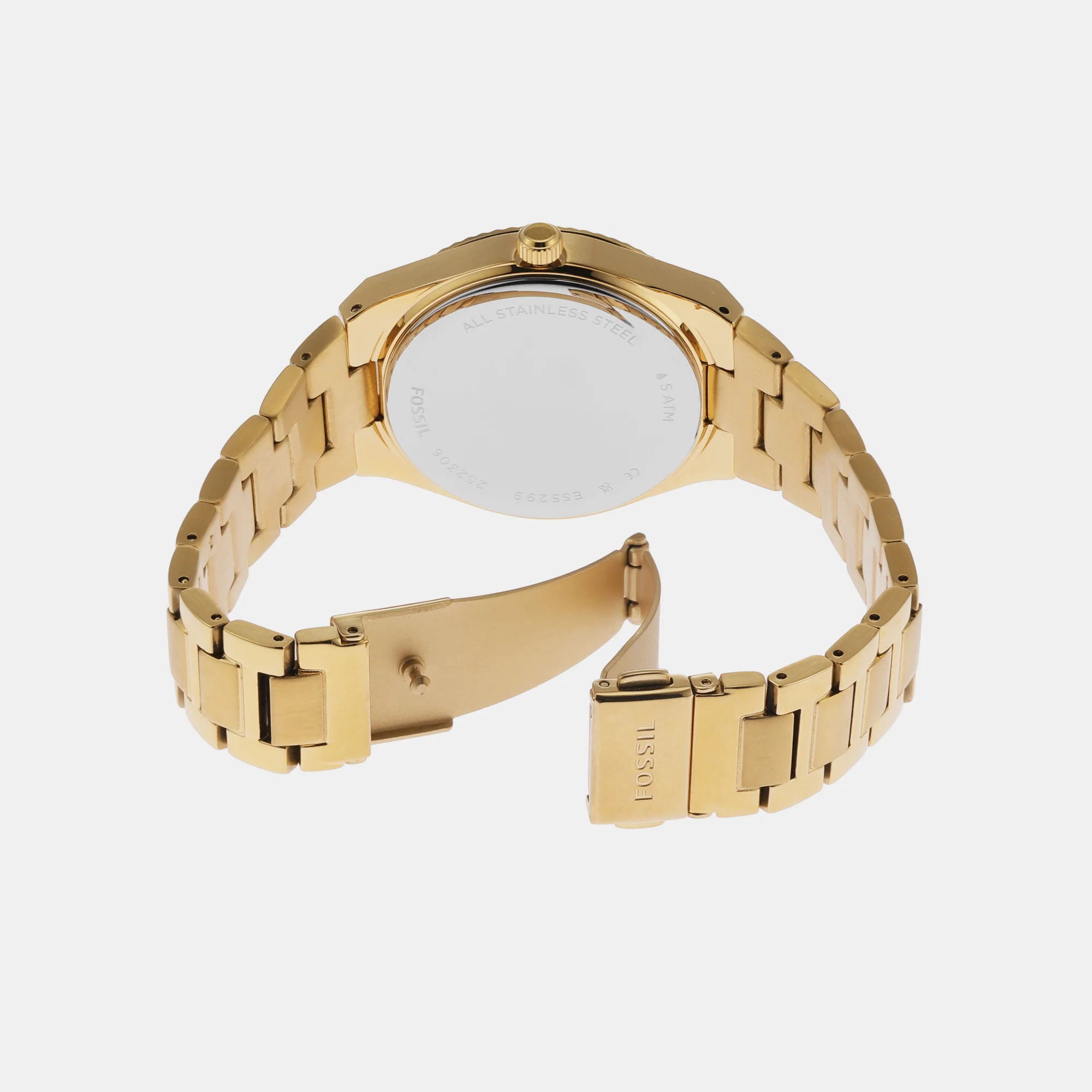 Scarlette Women Quartz Gold Dial Analog Stainless Steel Watch ES5299 - Image 6