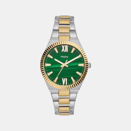 Scarlette Women Quartz Green Dial Analog Stainless Steel Watch ES5334 - Image 3