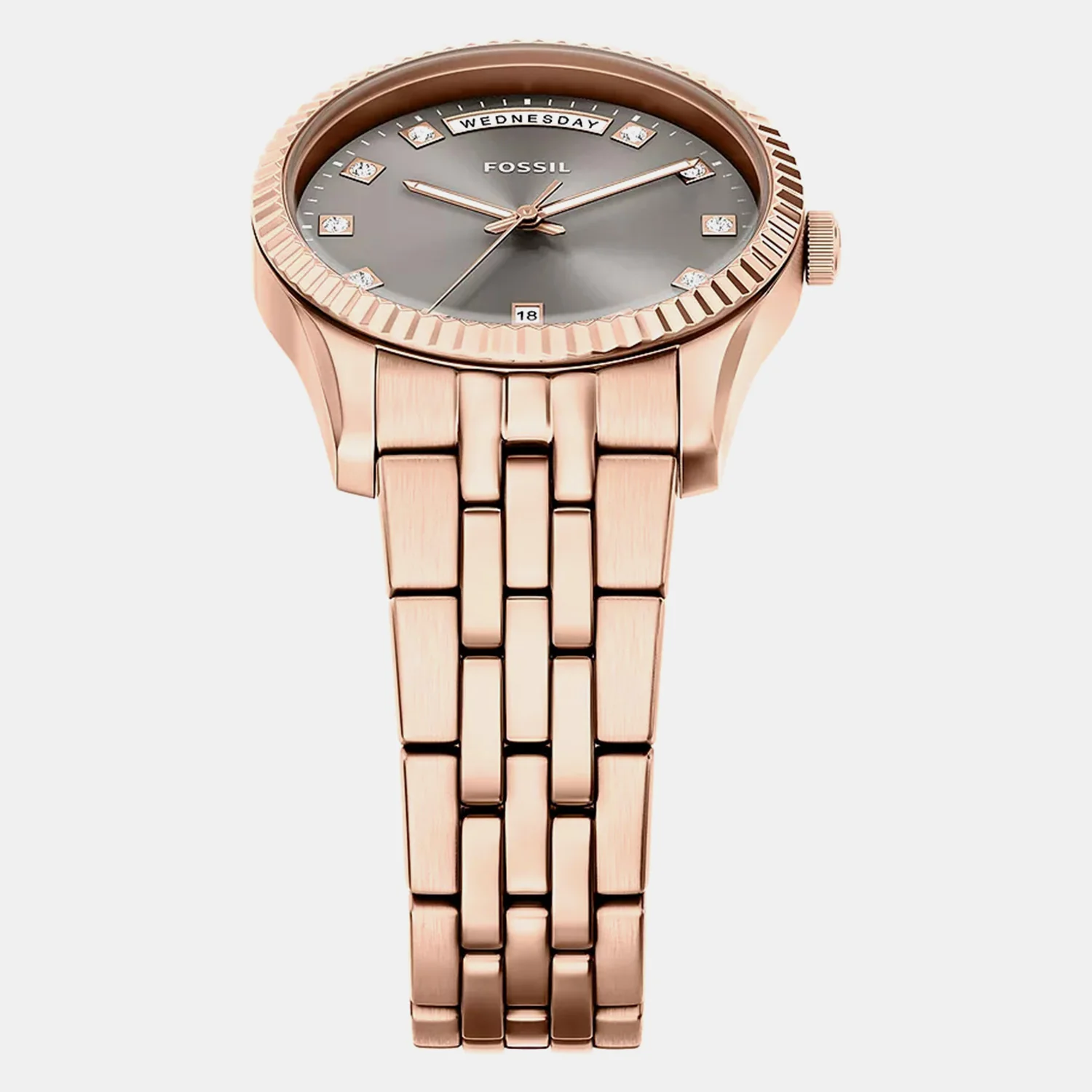 Scarlette Women Quartz Grey Dial Analog Stainless Steel Watch ES5459 - Image 4