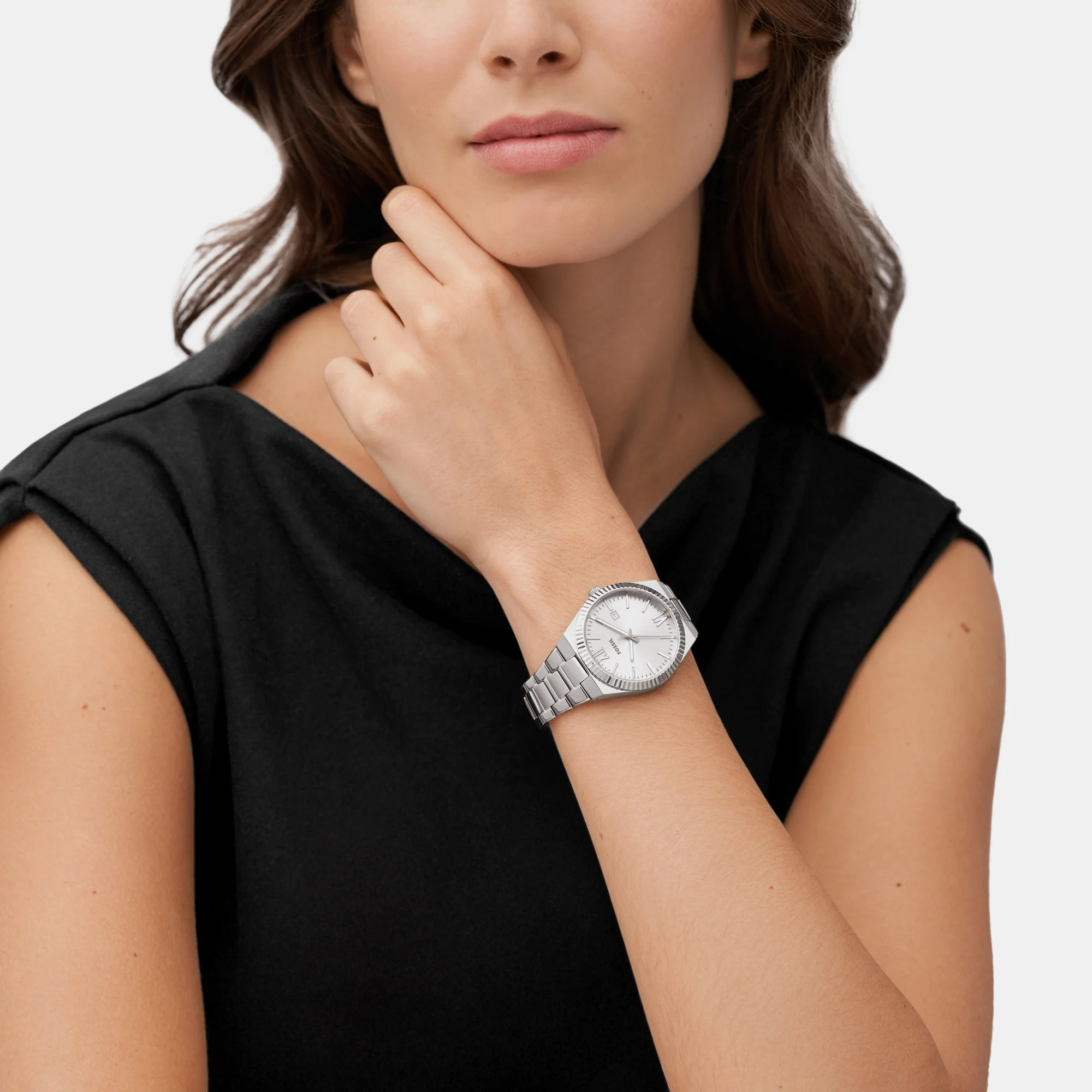 Scarlette Women Quartz Silver Dial Analog Stainless Steel Watch ES5300 - Image 7