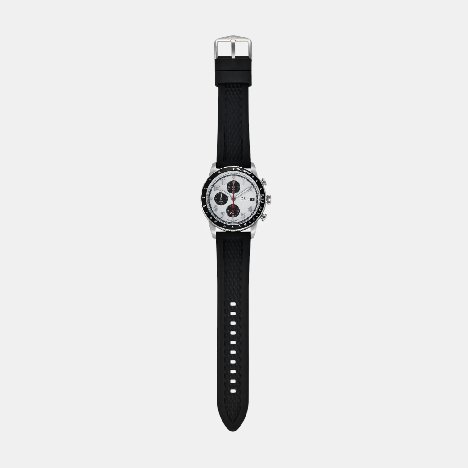 Sport Tourer Men Quartz White Dial Chronograph Silicone Watch FS6087 - Image 7