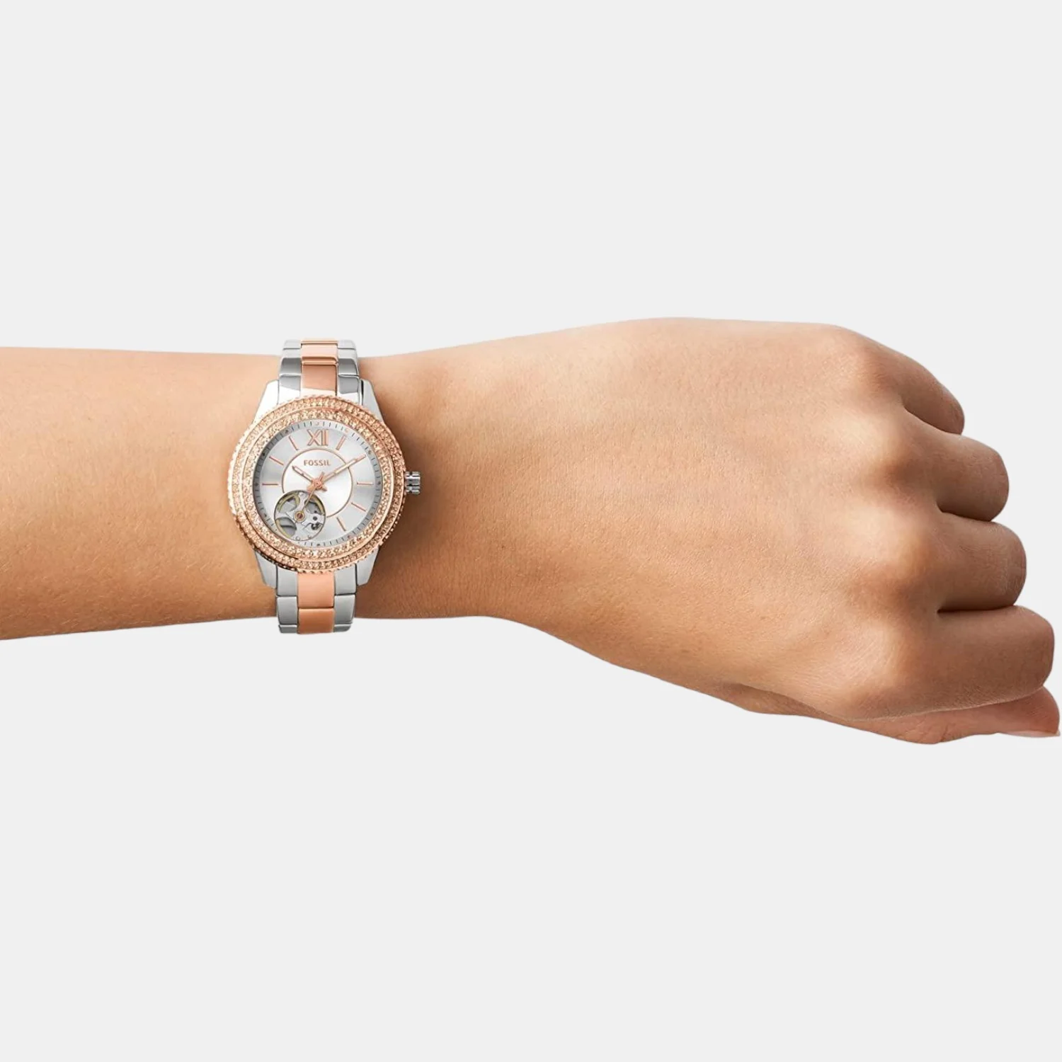 Stella Women Automatic Silver Dial Analog Stainless Steel Watch ME3214 - Image 4