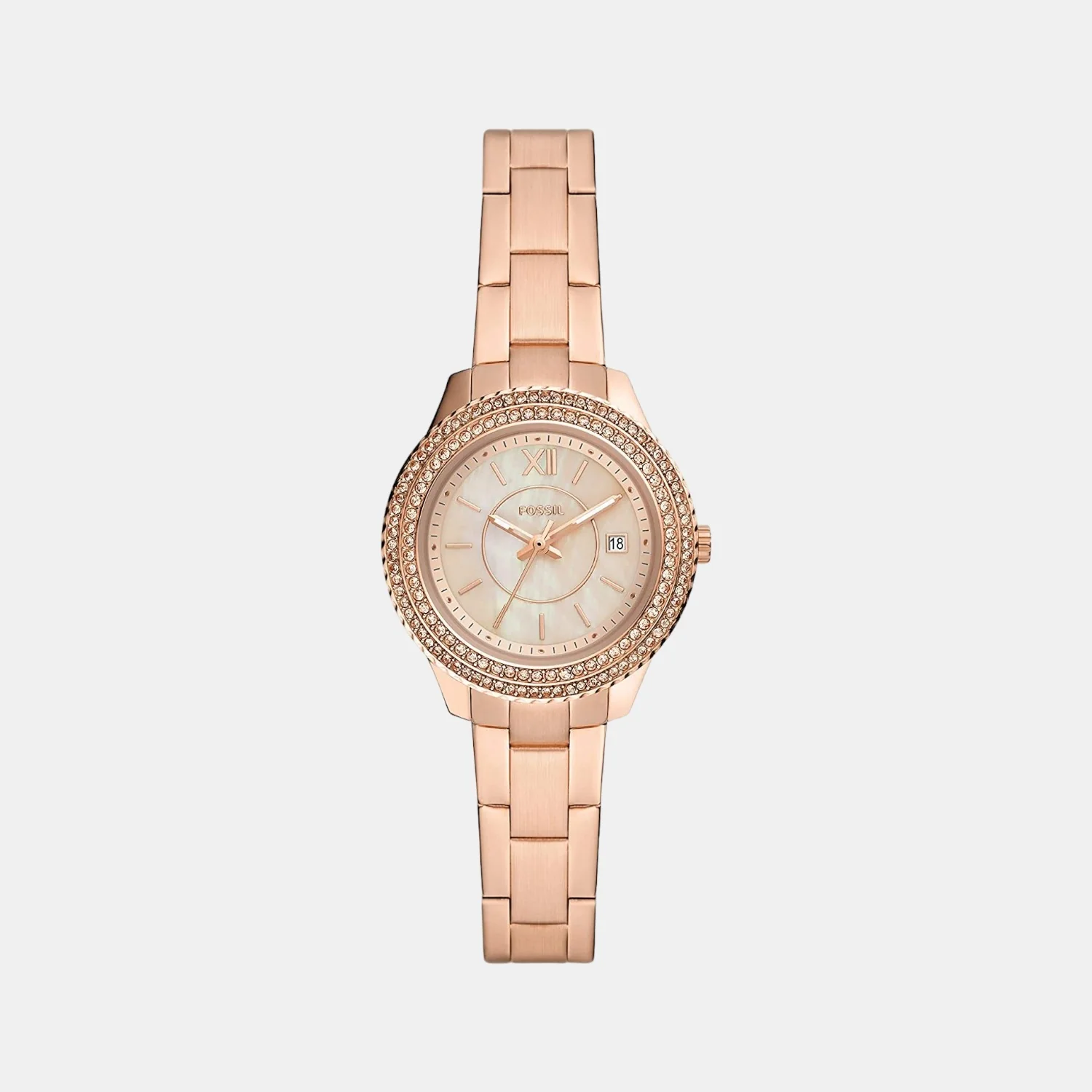 Stella Women Quartz Mother Of Pearl Dial Analog Stainless Steel Watch ES5136