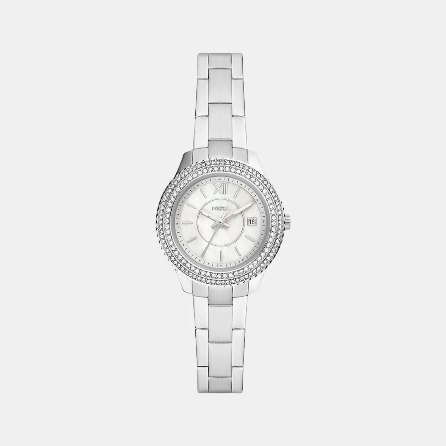 Stella Women Quartz White Dial Analog Stainless Steel Watch ES5137