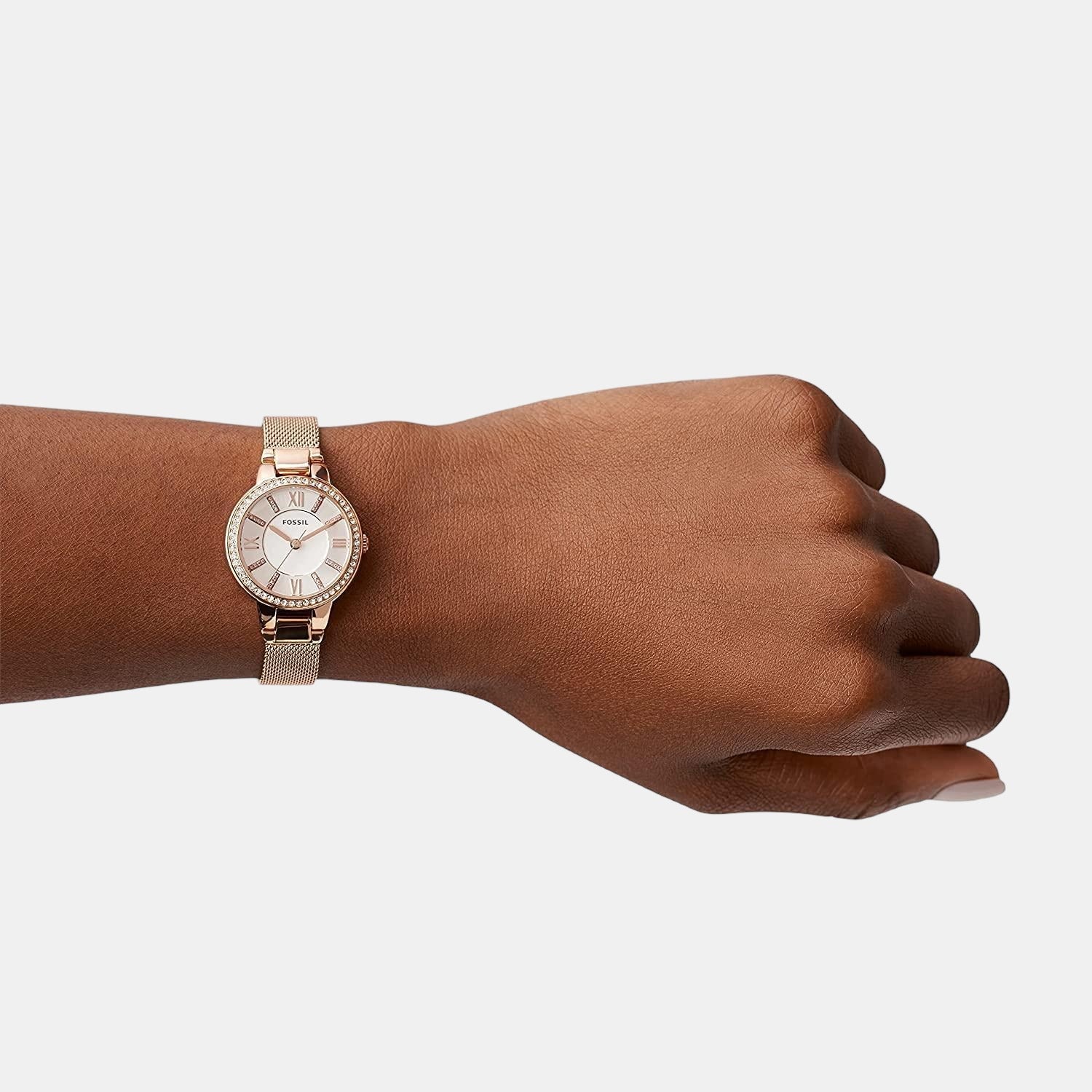 Virginia Women Quartz White Dial Analog Stainless Steel Watch ES5111 - Image 4