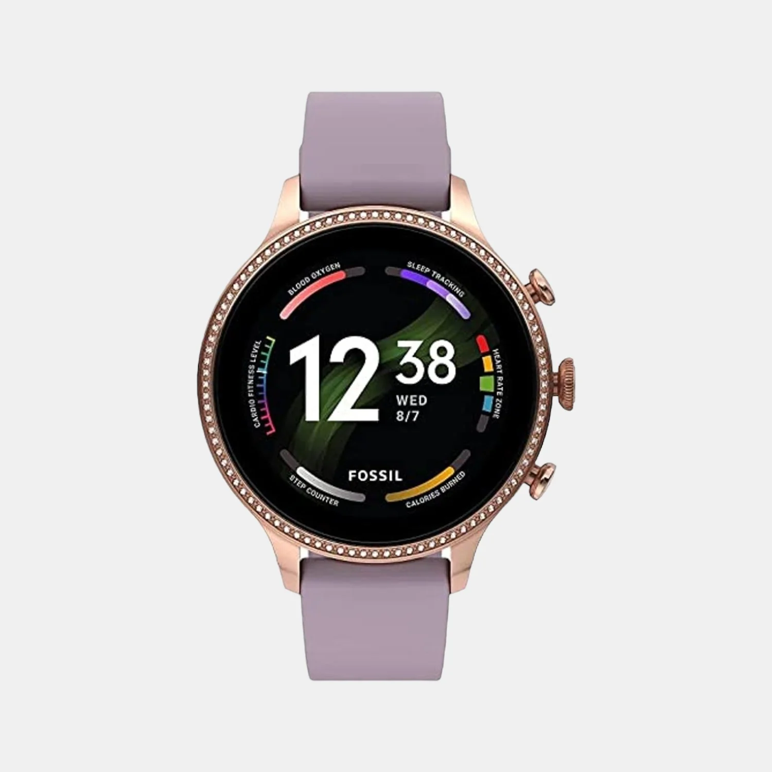 Women Processor Black Dial Digital Silicone Watch FTW6080