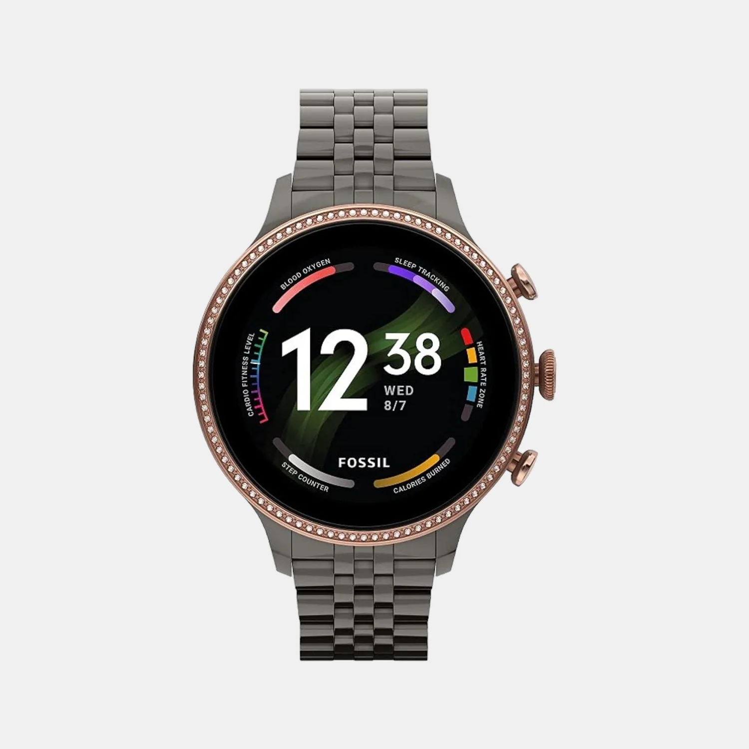 Women Processor Black Dial Digital Stainless Steel Watch FTW6078