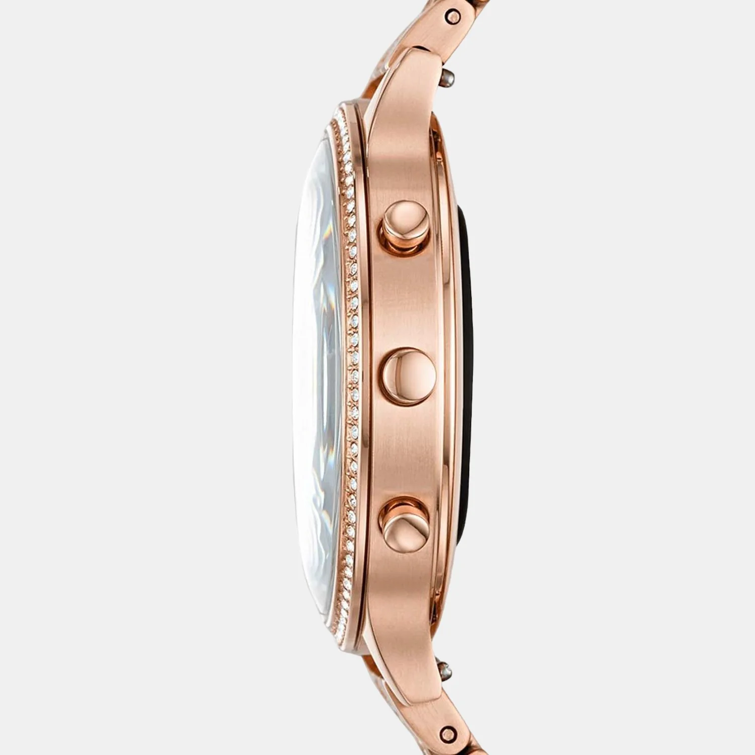 Women Processor White Dial Hybrid Stainless Steel Watch FTW7012 - Image 3
