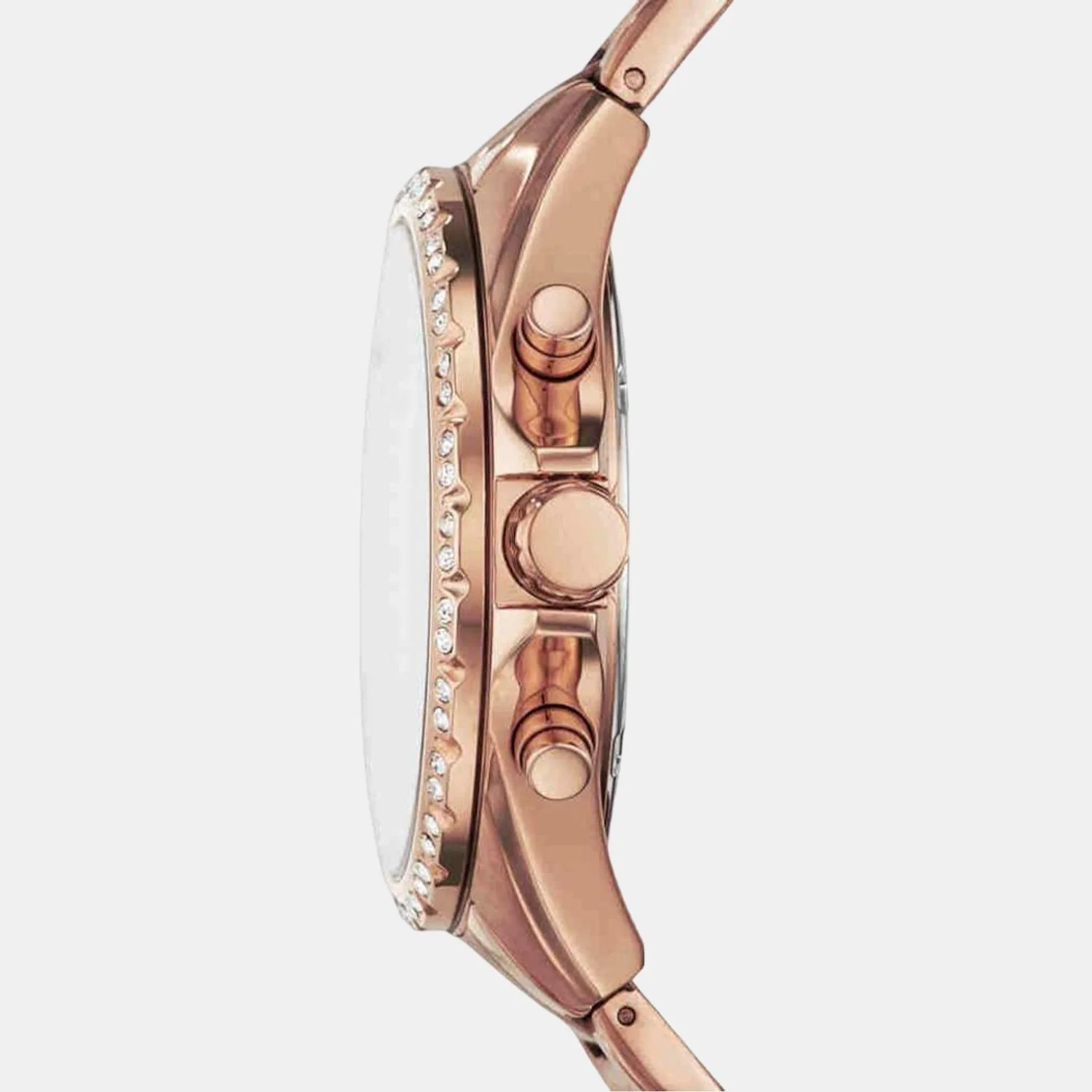 Women Quartz Rose Gold Dial Chronograph Stainless Steel Watch BQ3377IT - Image 2