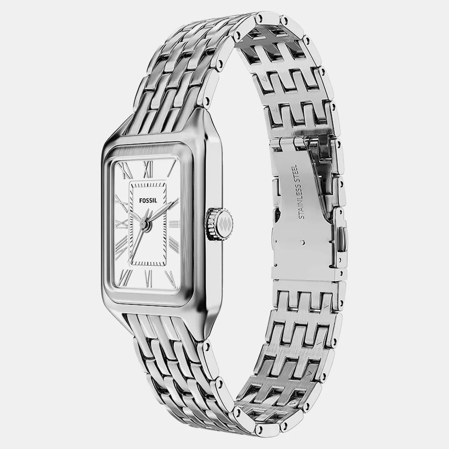 Women Quartz Silver Dial Analog Stainless Steel Watch ES5469 - Image 2
